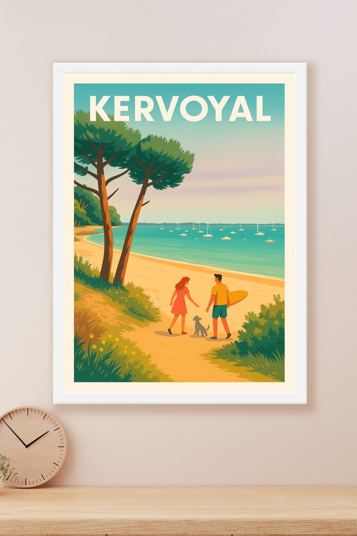 Affiche Kervoyal — Escapade nature au bord de la mer · poster d'art de Kervoyal