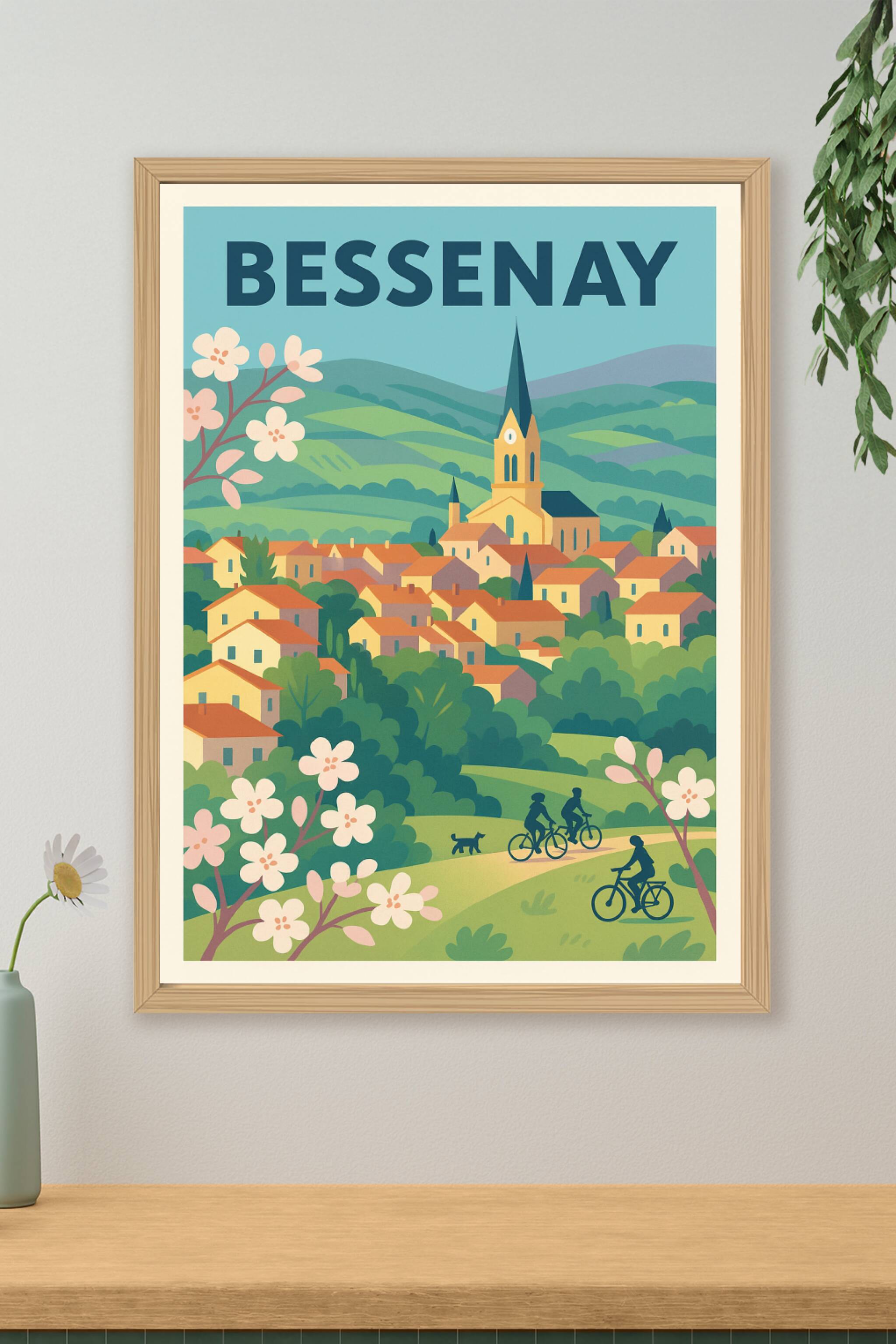 Affiche de Bessenay - Charme et nature au cœur du village