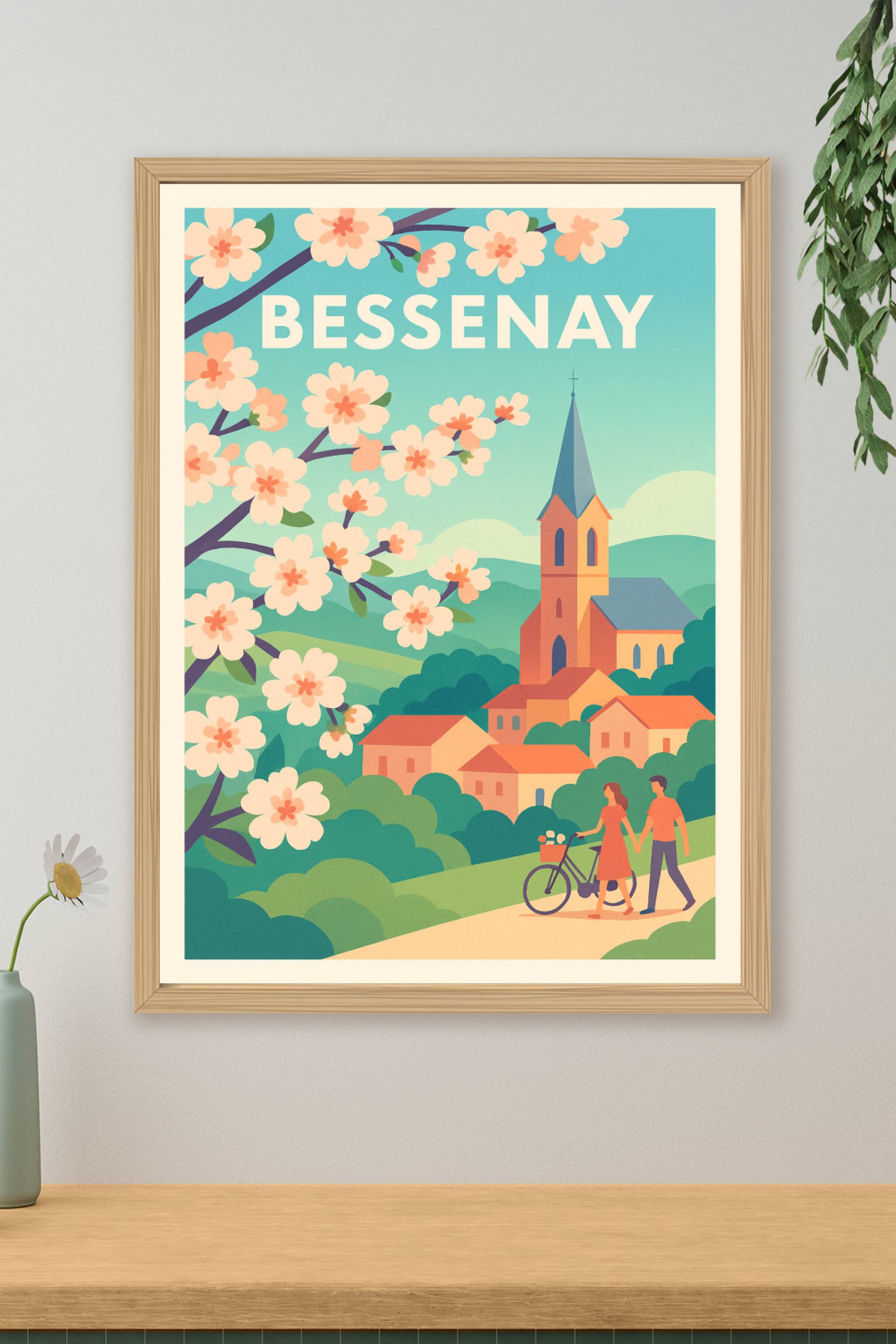 Affiche de Bessenay - Charme bucolique et douceur de vivre
