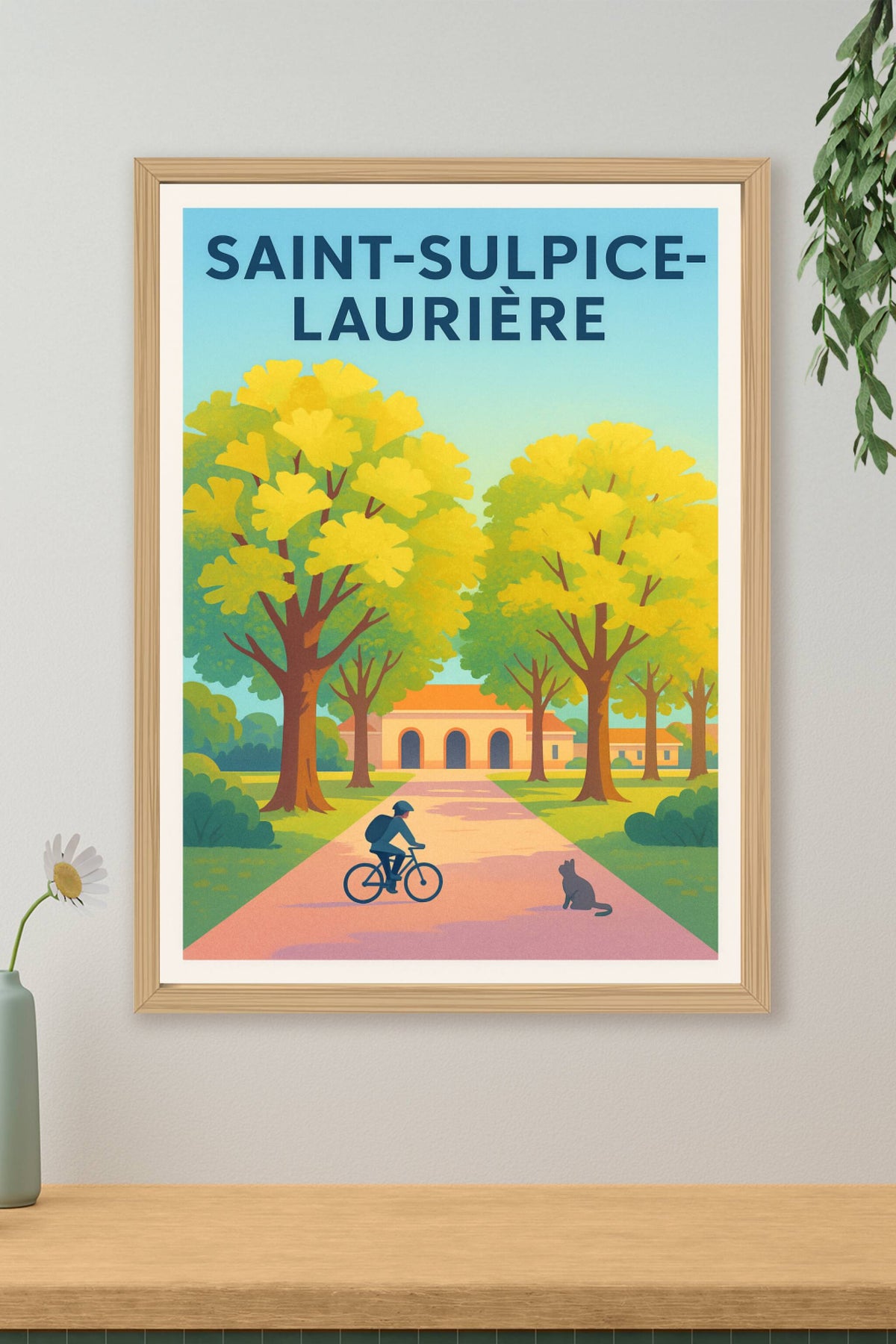 Affiche Saint-Sulpice-Laurière — Charme bucolique et sérénité · poster d'art de Saint-Sulpice-Laurière