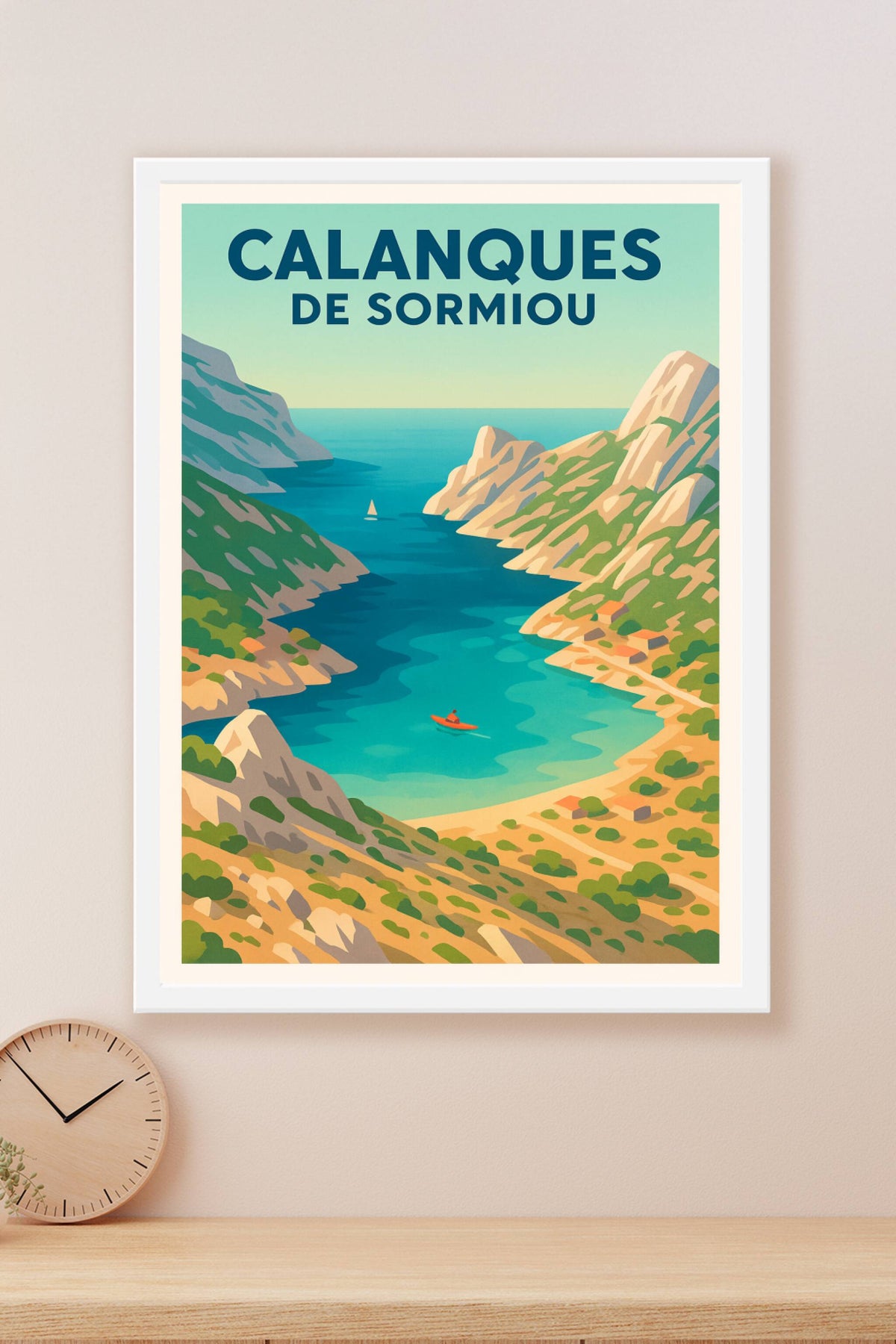 Affiche Calanques de Sormiou — Évasion méditerranéenne · poster d'art de Calanques de Sormiou
