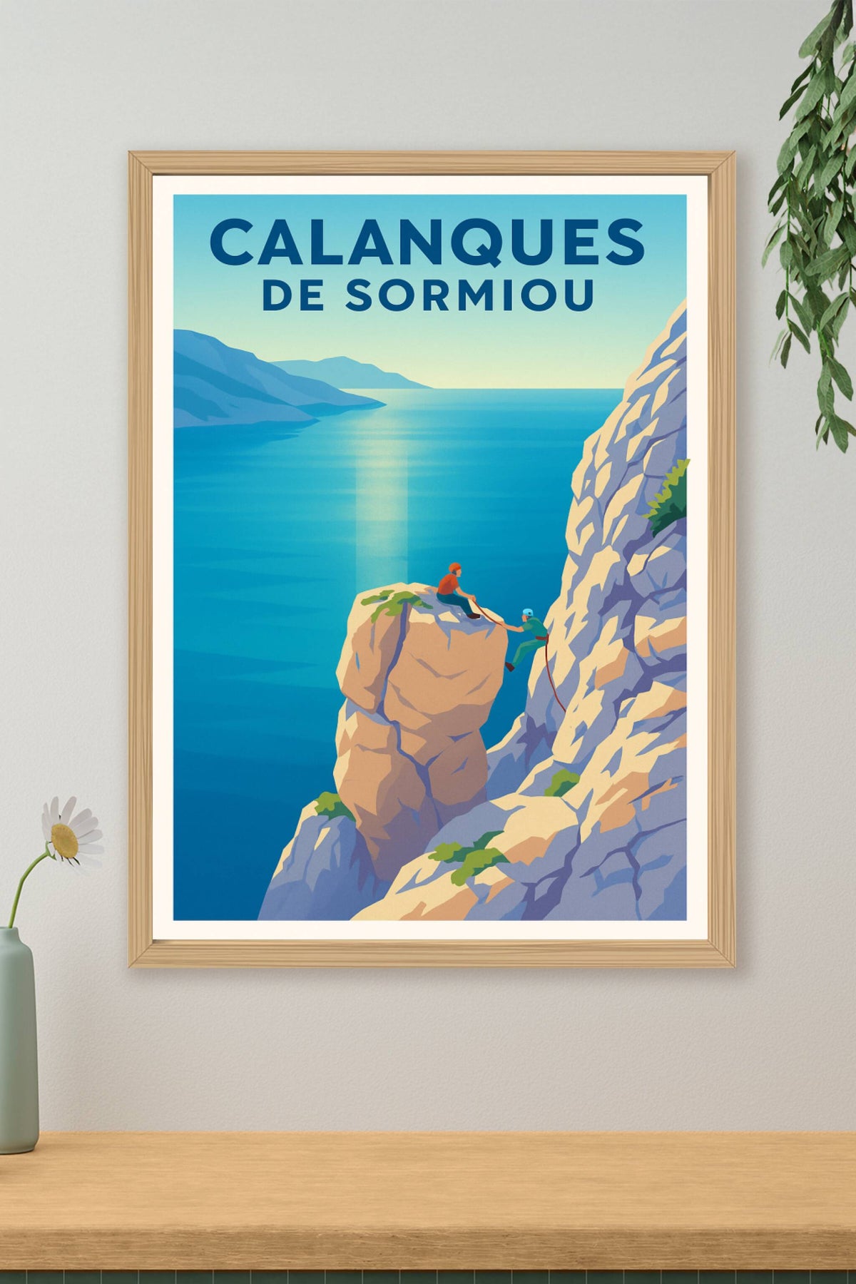 Affiche Marseille — Aventure et splendeur des Calanques de Sormiou · poster d'art de Marseille