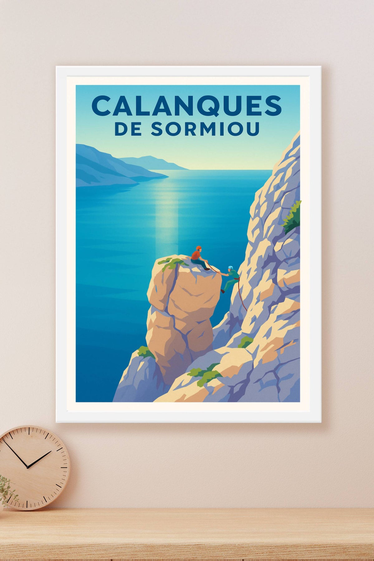 Affiche Marseille — Aventure et splendeur des Calanques de Sormiou · poster d'art de Marseille
