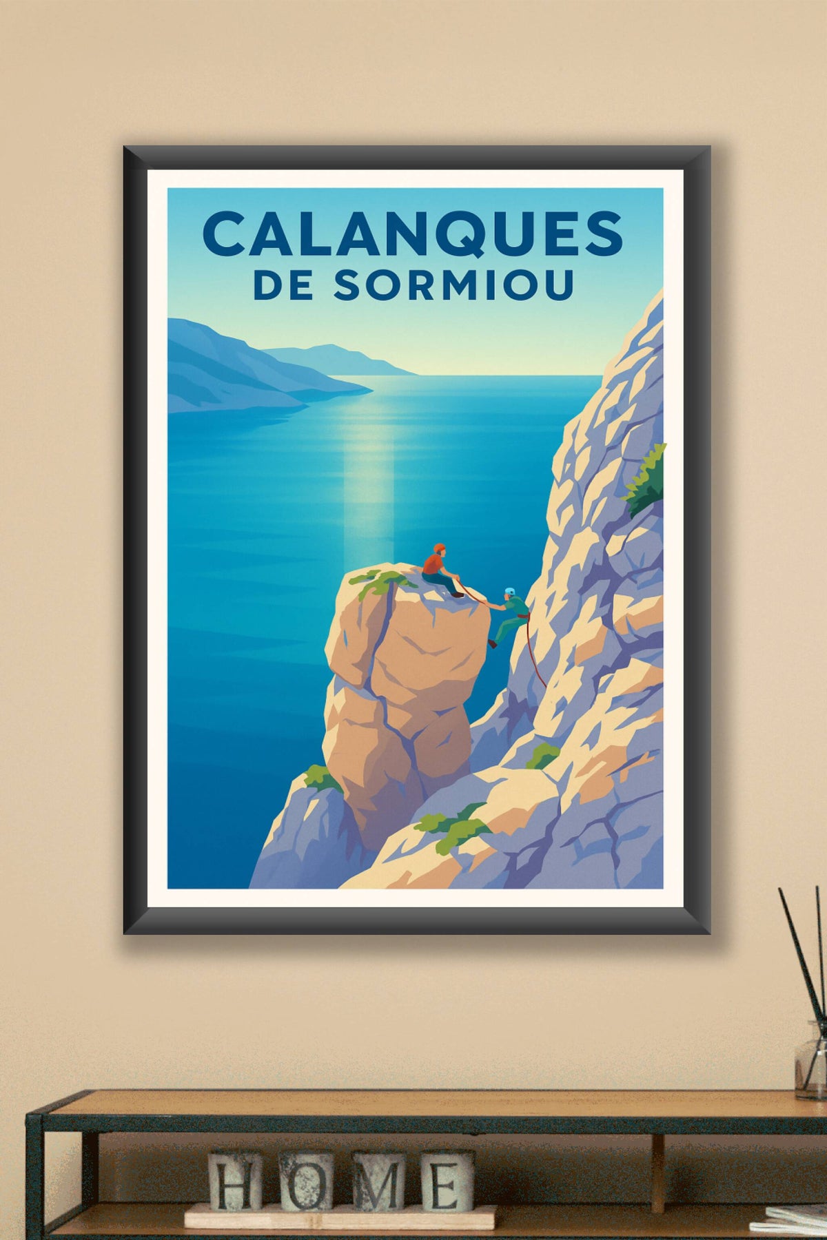 Affiche Marseille — Aventure et splendeur des Calanques de Sormiou · poster d'art de Marseille
