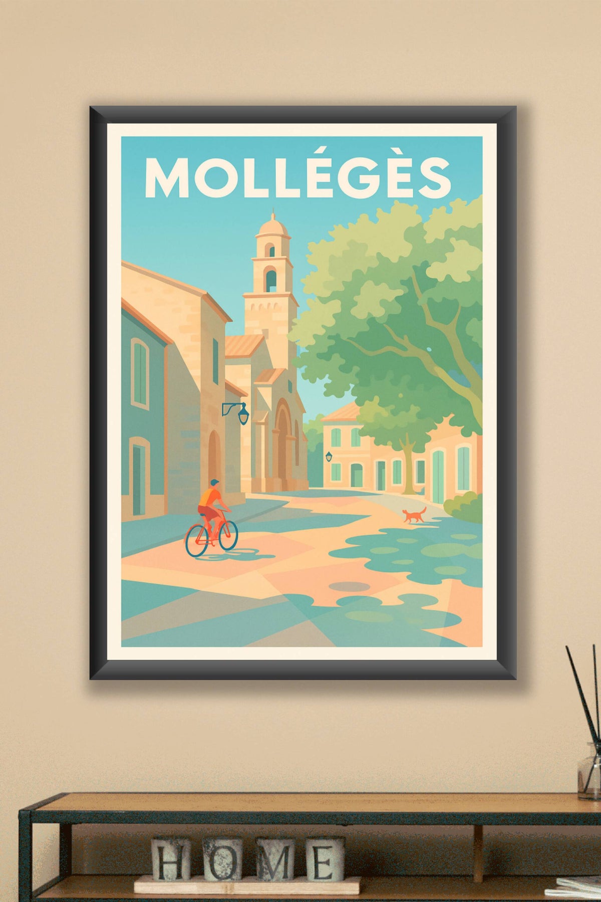 Affiche Mollégès — Charme Provençal en Douceur · poster d'art de Mollégès