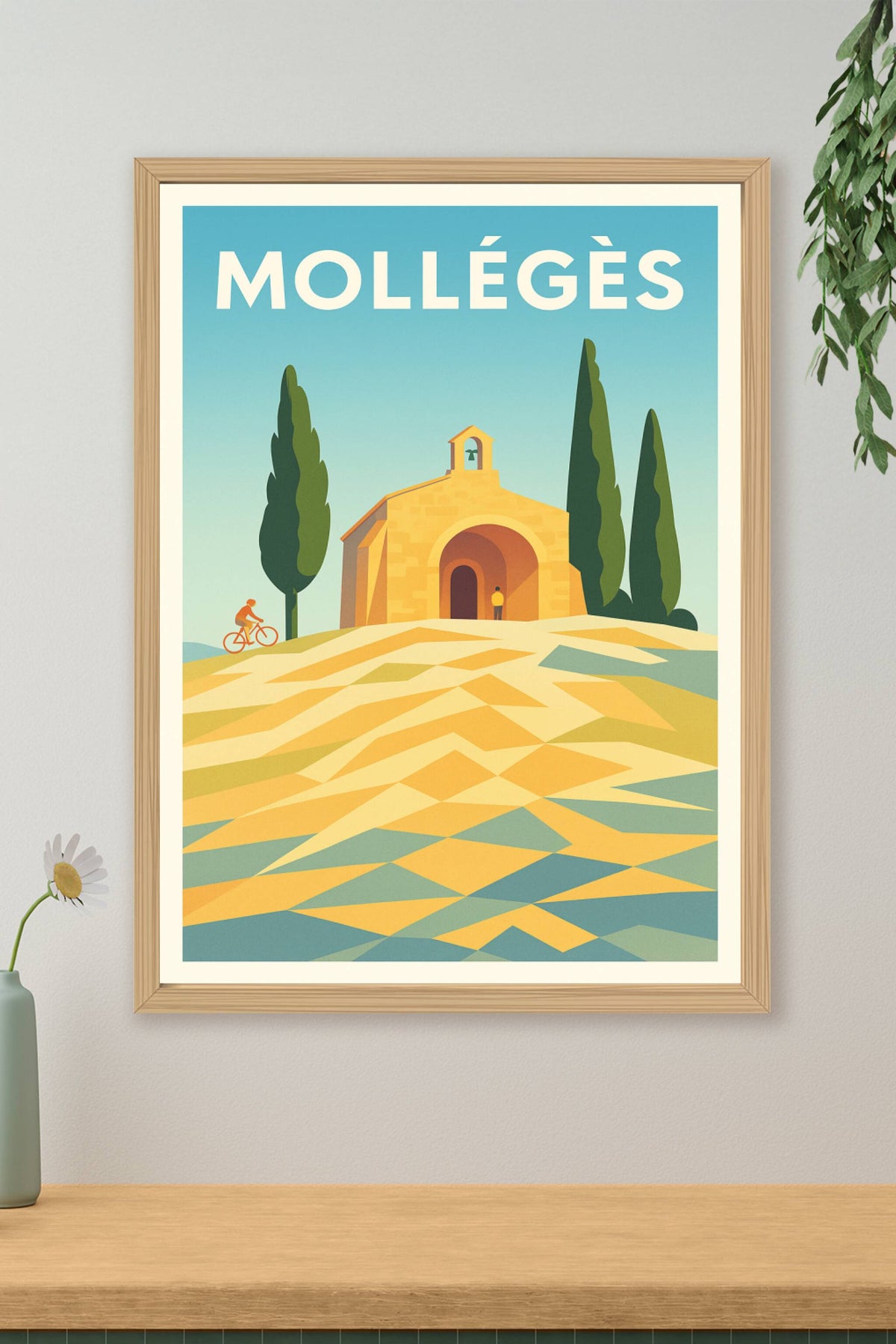 Affiche Mollégès — Lumières et Sérénité Provençale · poster d'art de Mollégès