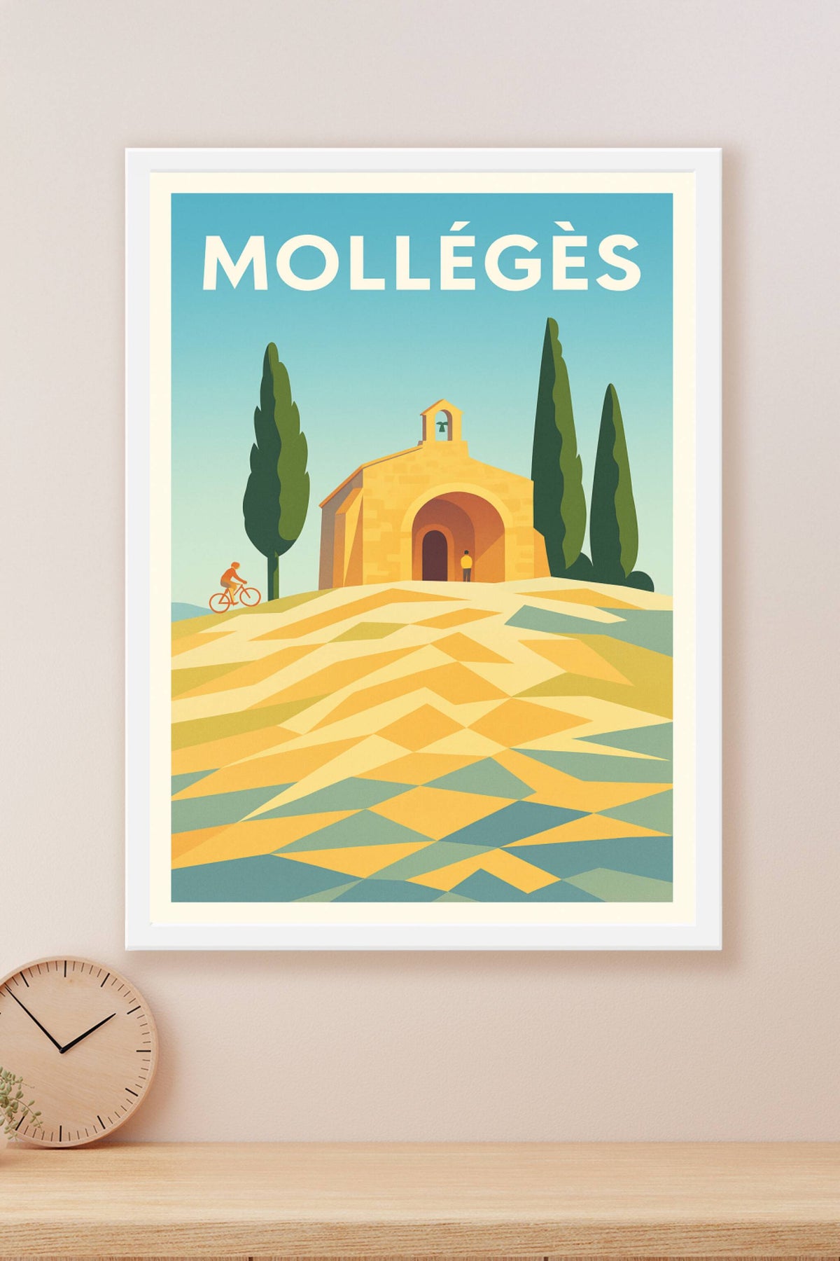 Affiche Mollégès — Lumières et Sérénité Provençale · poster d'art de Mollégès
