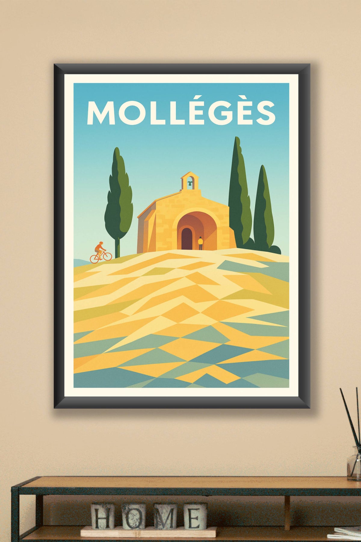 Affiche Mollégès — Lumières et Sérénité Provençale · poster d'art de Mollégès