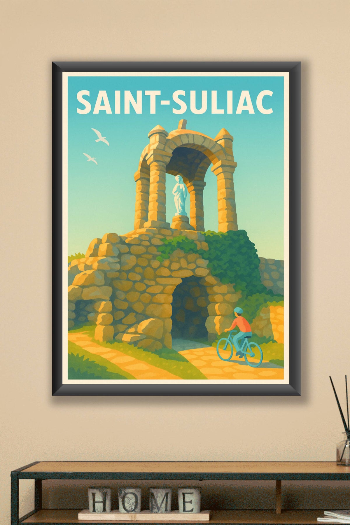 Affiche Saint-Suliac — L'Esprit de la Bretagne Authentique · poster d'art de Saint-Suliac