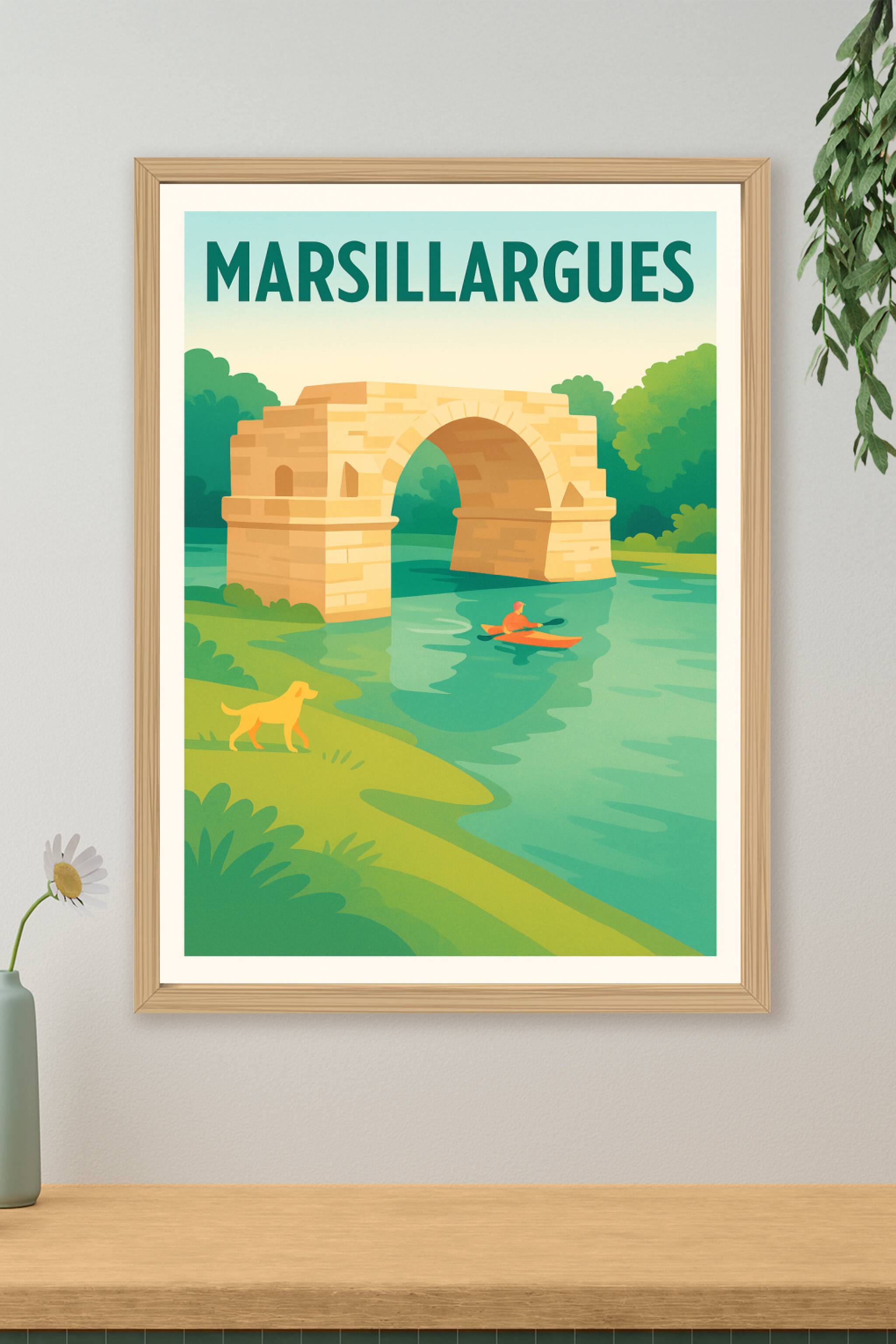 Affiche de Marsillargues - Charme naturel au fil de l'eau