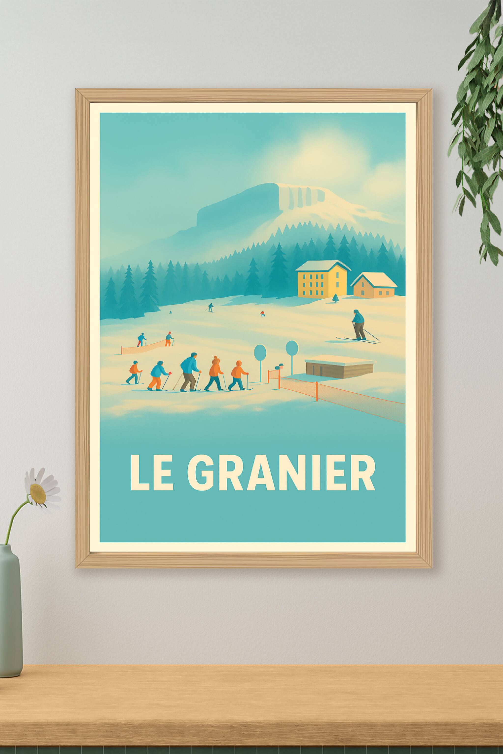 Affiche de Le Granier - Escapade hivernale en montagne