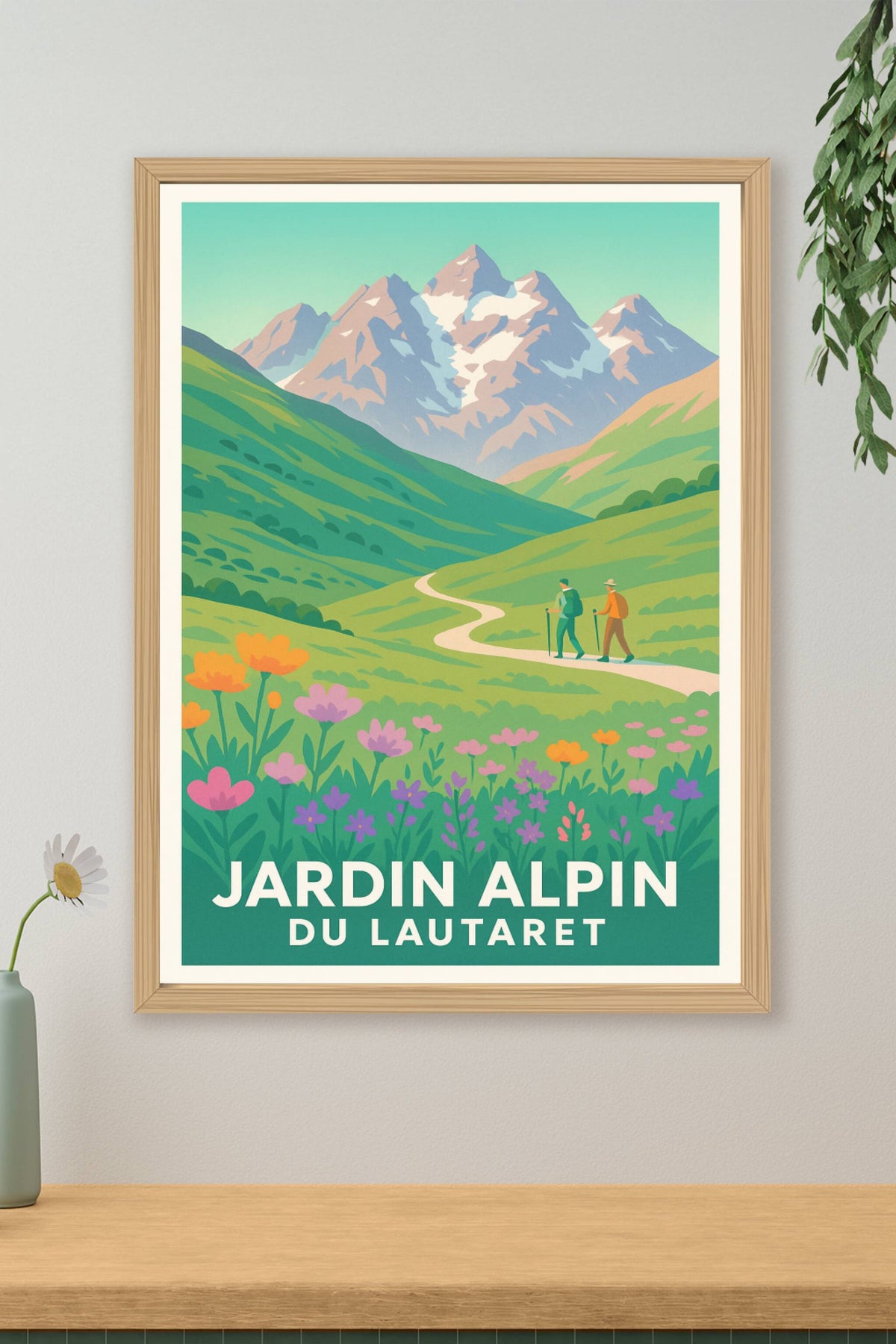 Affiche Lautaret — Évasion et flore du Jardin Alpin · poster d'art de Lautaret