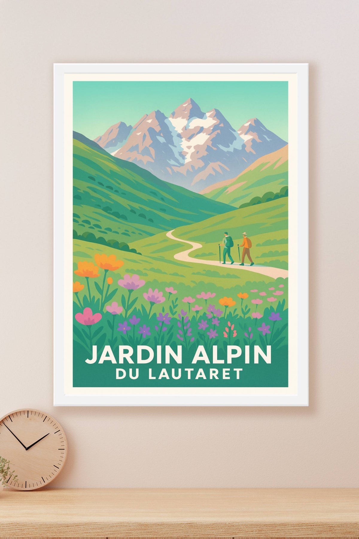 Affiche Lautaret — Évasion et flore du Jardin Alpin · poster d'art de Lautaret