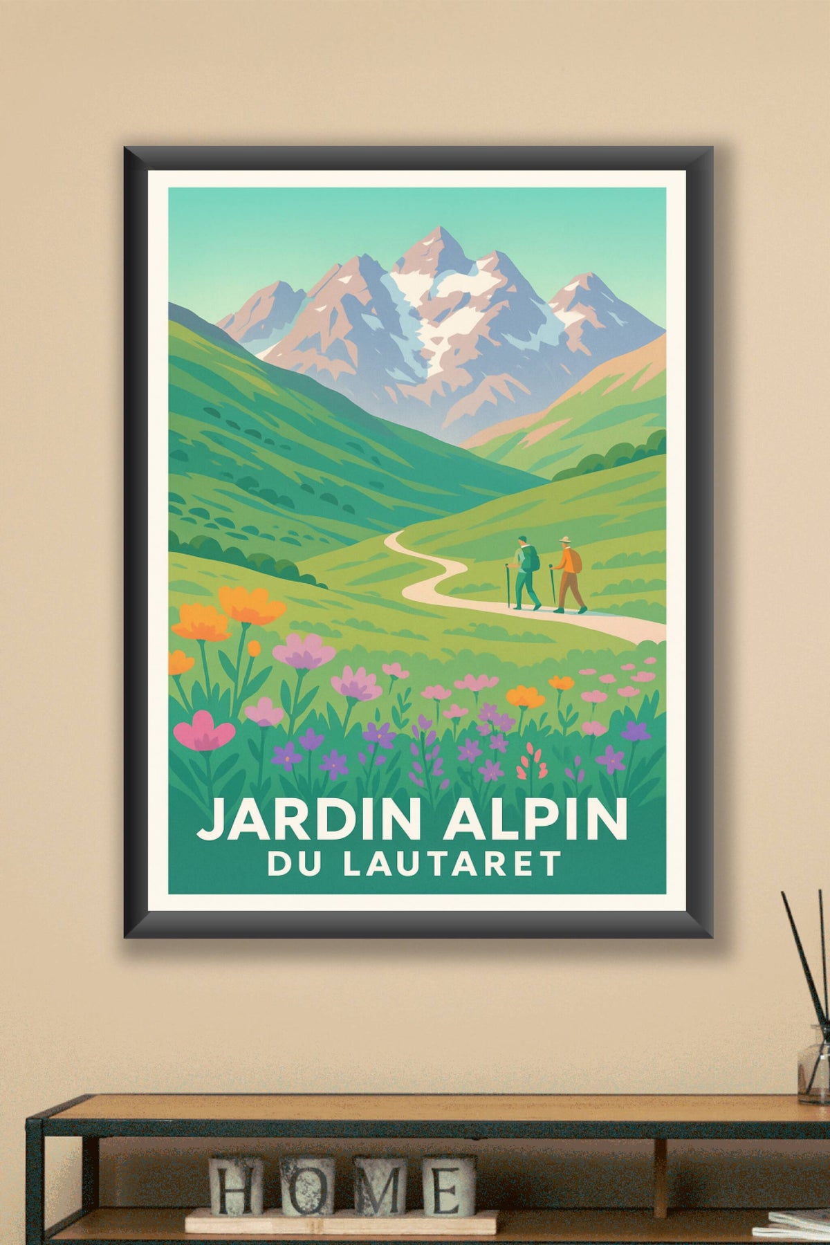 Affiche Lautaret — Évasion et flore du Jardin Alpin · poster d'art de Lautaret