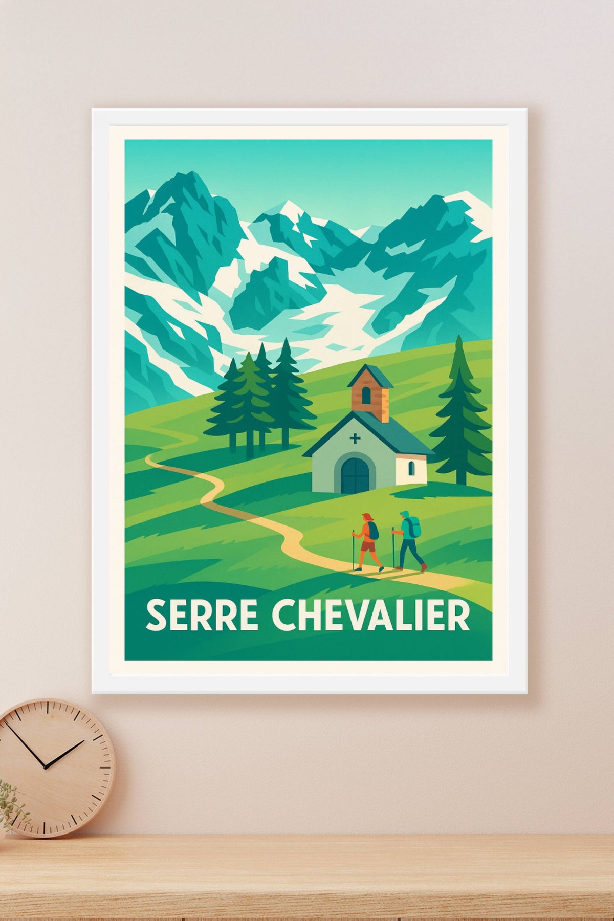 Affiche Serre Chevalier — Évasion nature au cœur des Alpes · poster d'art de Serre Chevalier