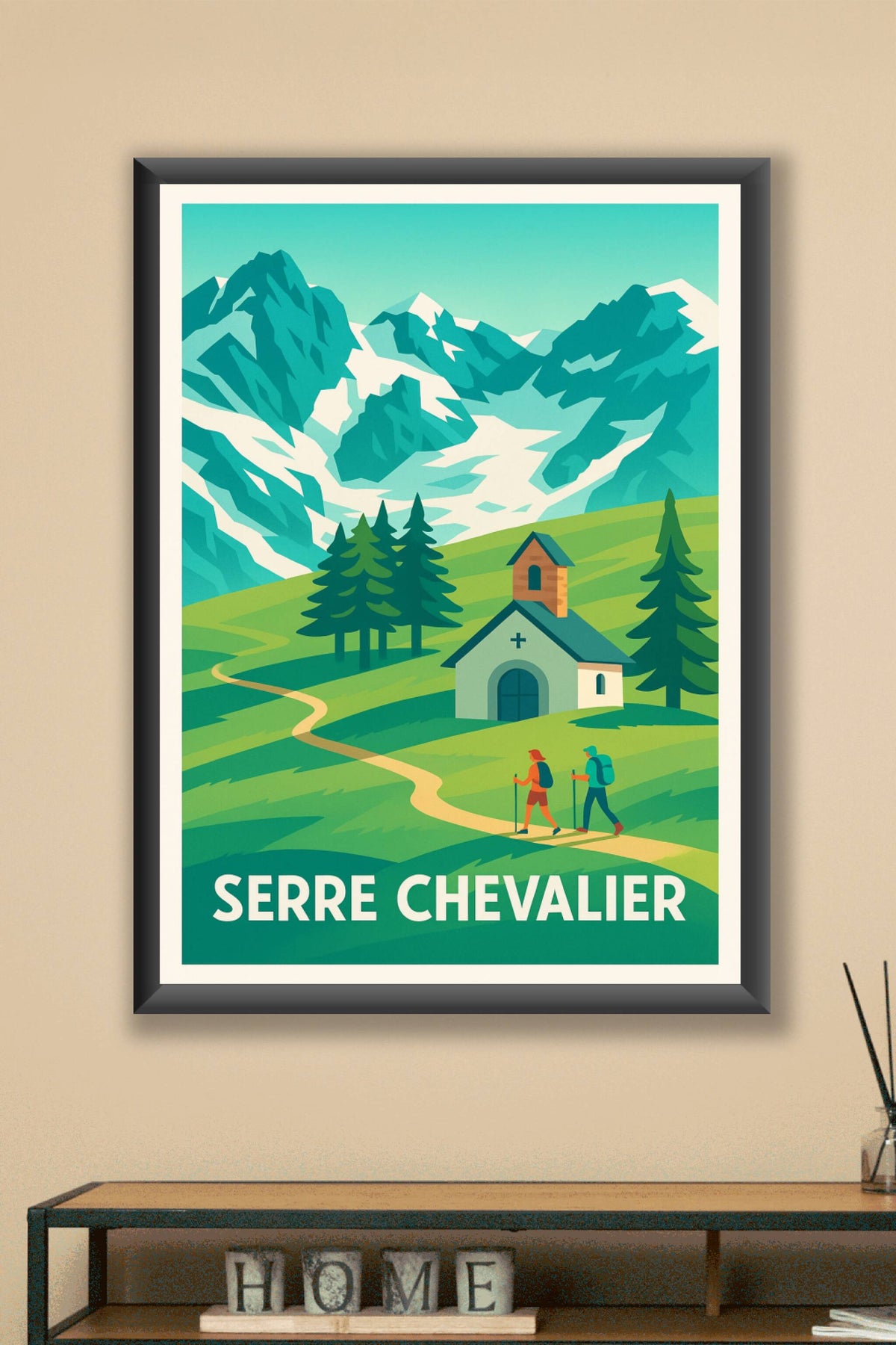 Affiche Serre Chevalier — Évasion nature au cœur des Alpes · poster d'art de Serre Chevalier
