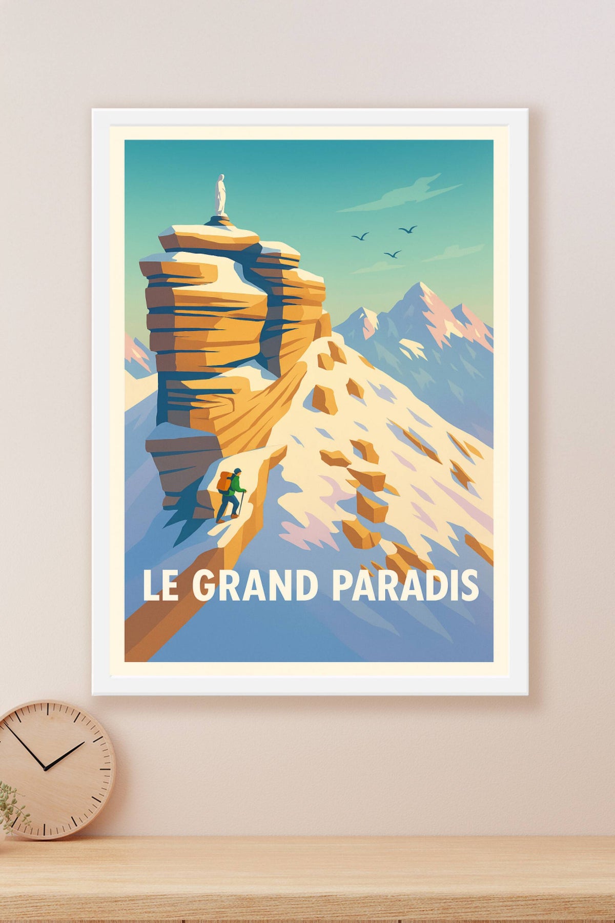 Affiche Le Grand Paradis — Aventure et sommets majestueux · poster d'art de Le Grand Paradis