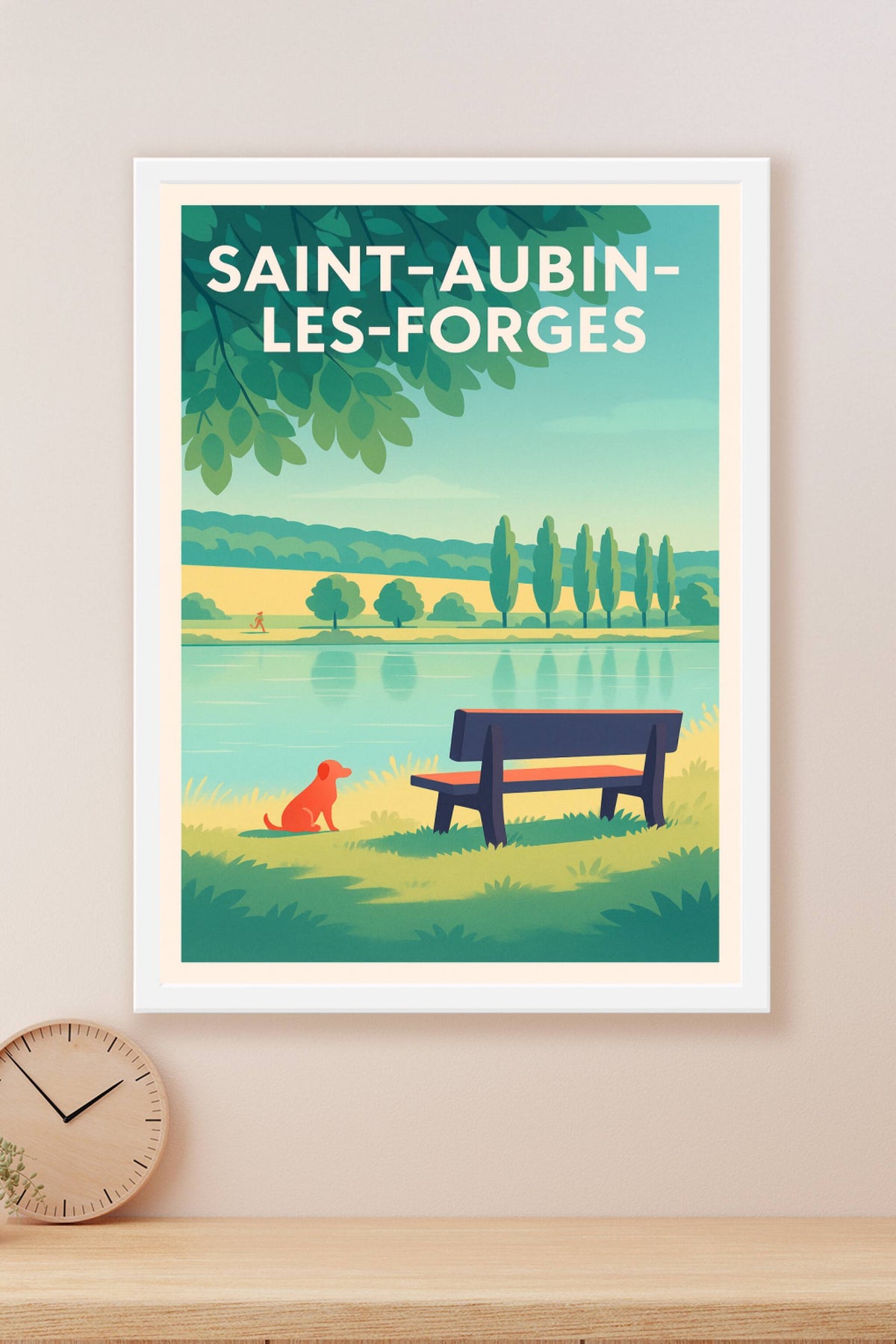 Affiche de Saint-Aubin-Les-Forges - Sérénité au bord de l'eau