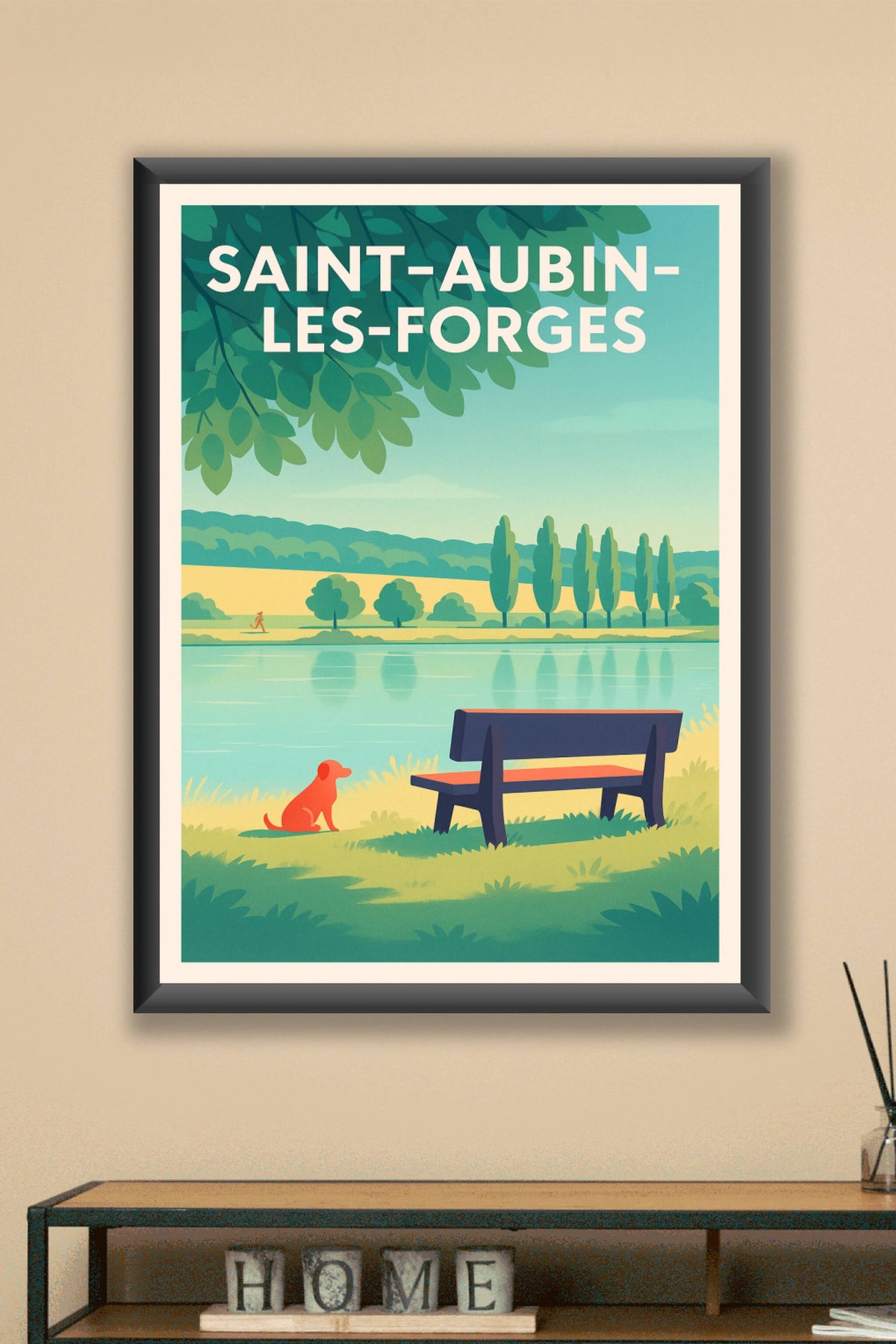 Affiche de Saint-Aubin-Les-Forges - Sérénité au bord de l'eau