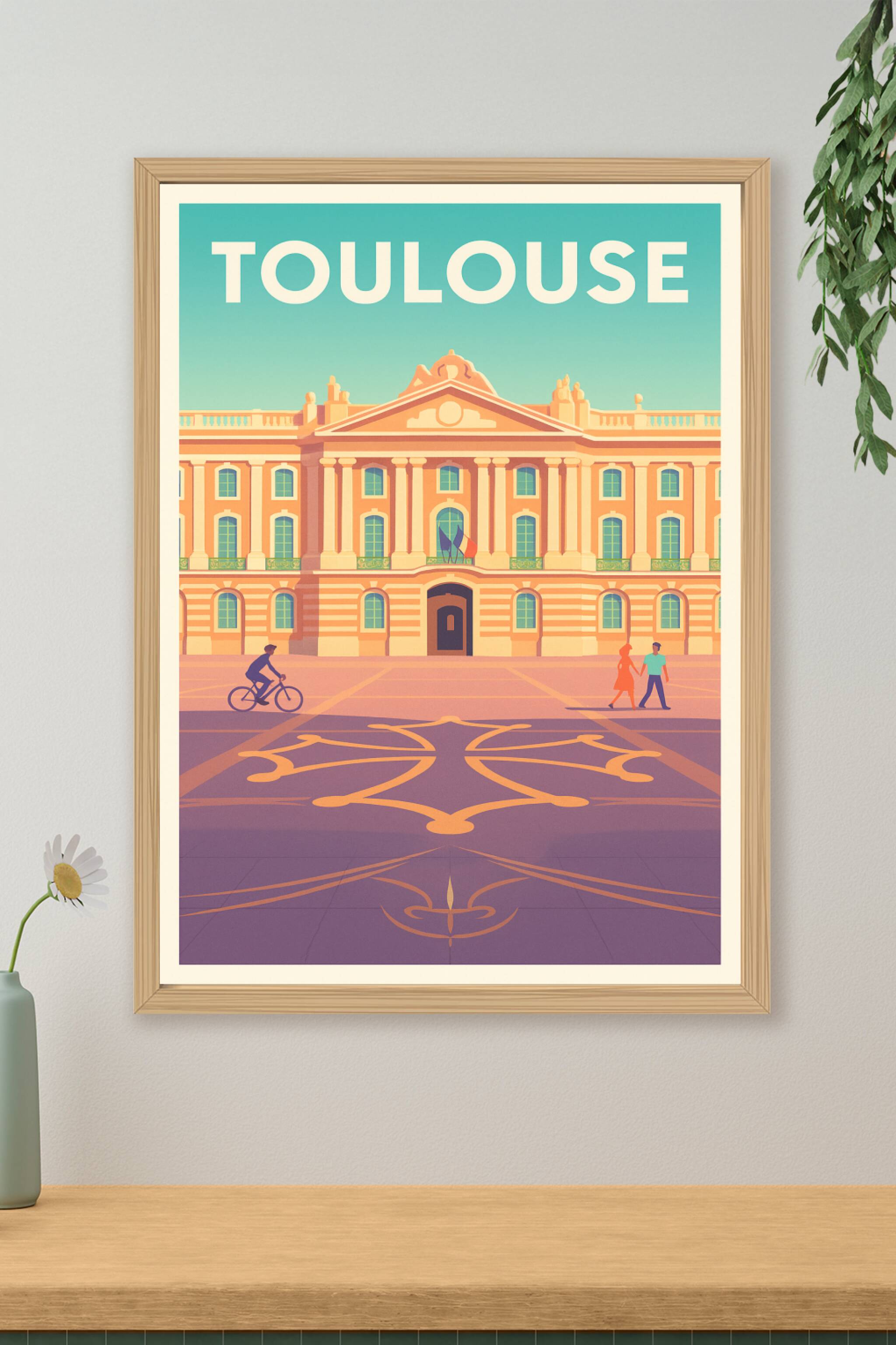 Affiche de Toulouse - L’élégance du Capitole au cœur de la Ville Rose