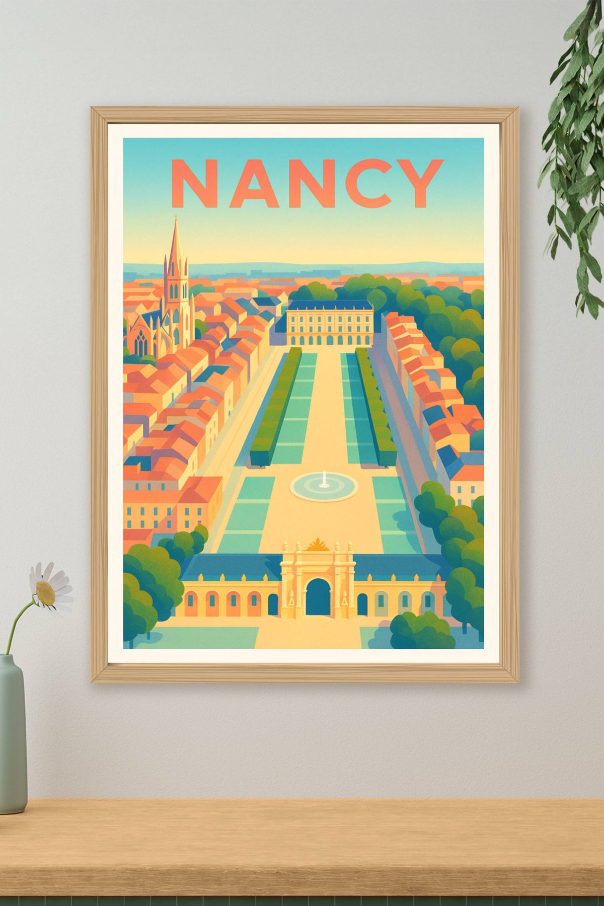 Affiche de Nancy - Élégance et lumière au cœur de la ville