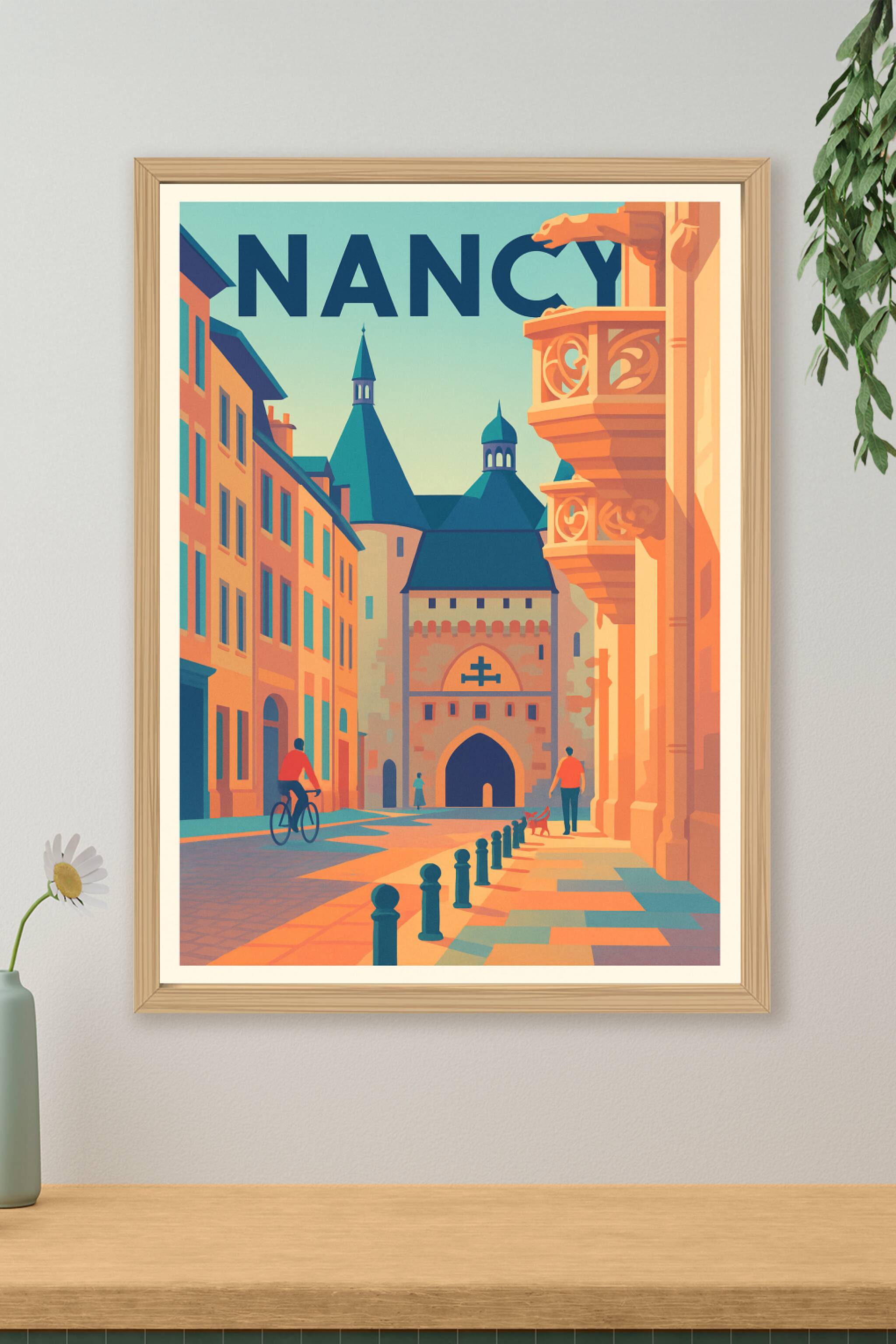 Affiche de Nancy - L'élégance historique au fil des rues