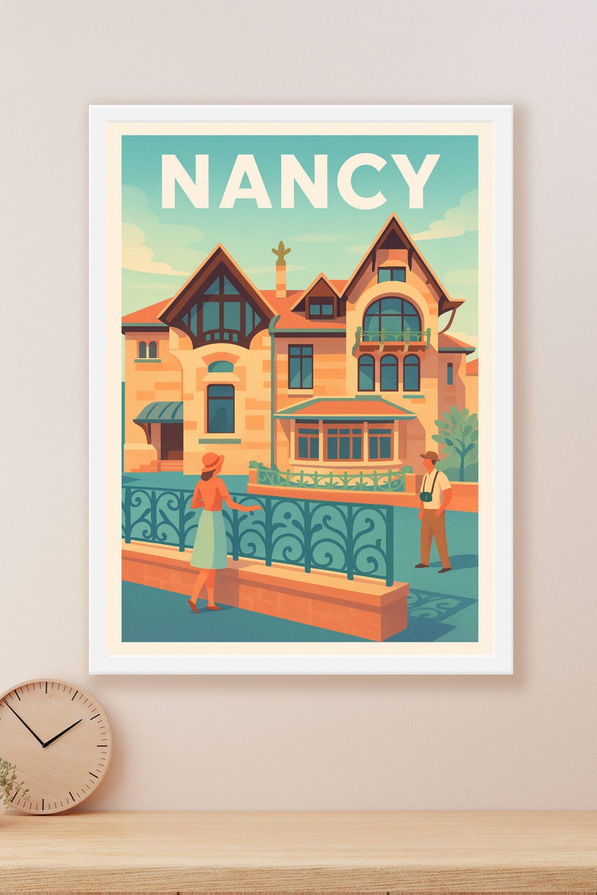 Affiche de Nancy - Charme et élégance à la française
