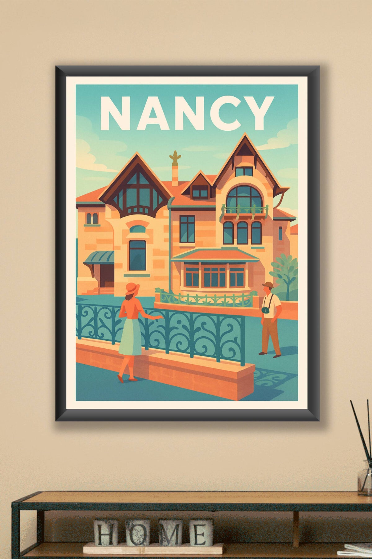 Affiche de Nancy - Charme et élégance à la française
