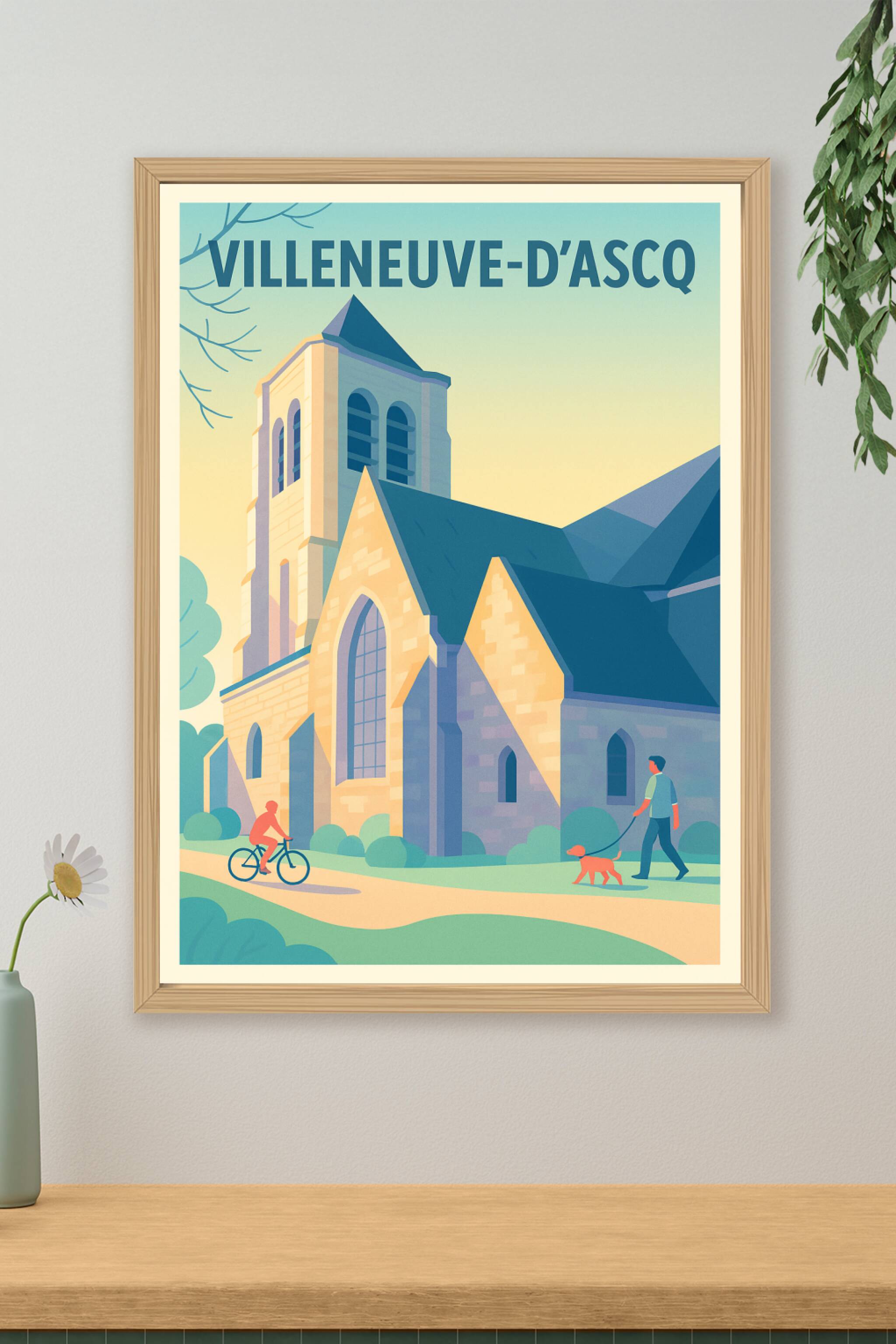 Affiche de Villeneuve-d'Ascq - Charme et sérénité au cœur de la ville