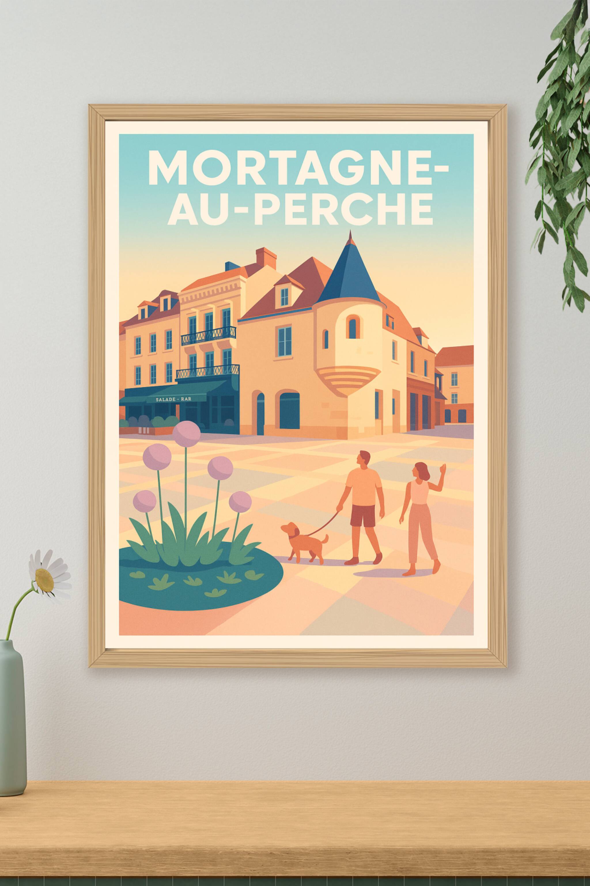 Affiche de Mortagne-au-Perche - Charme et douceur de la ville normande