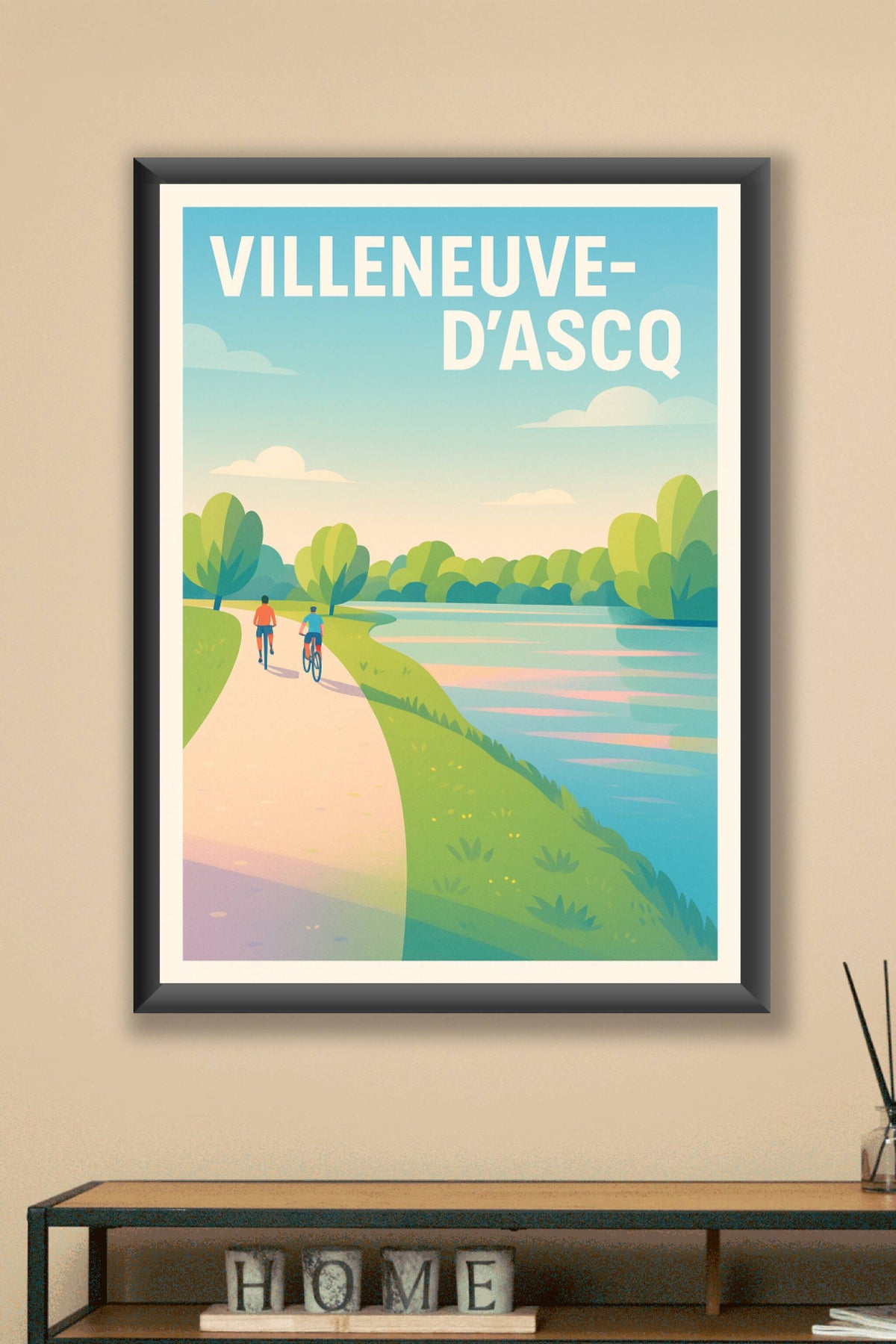 Affiche de Villeneuve-d'Ascq - Harmonie nature et détente