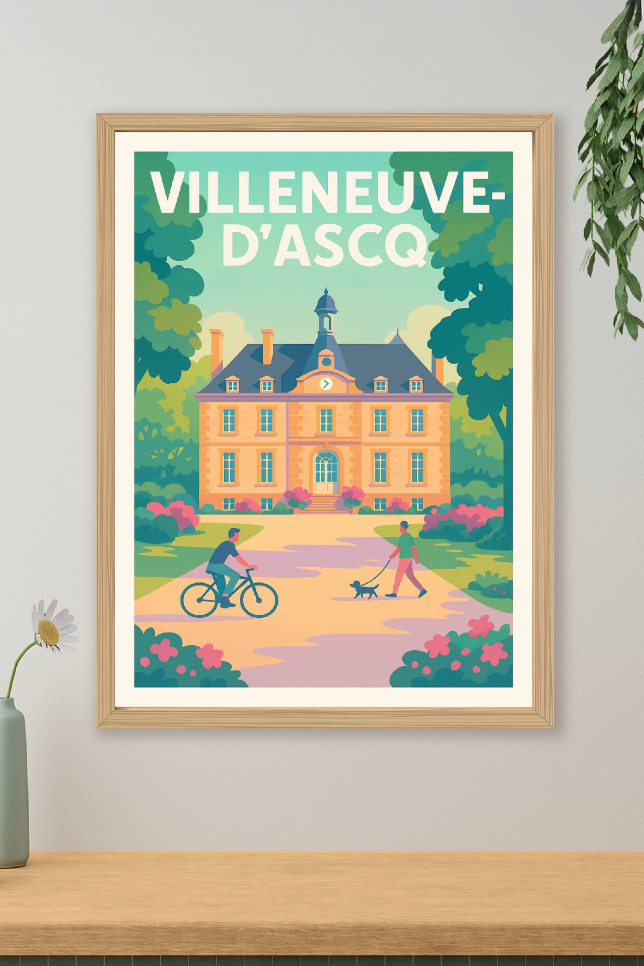 Affiche de Villeneuve-d'Ascq - Douceur de vie au cœur du parc