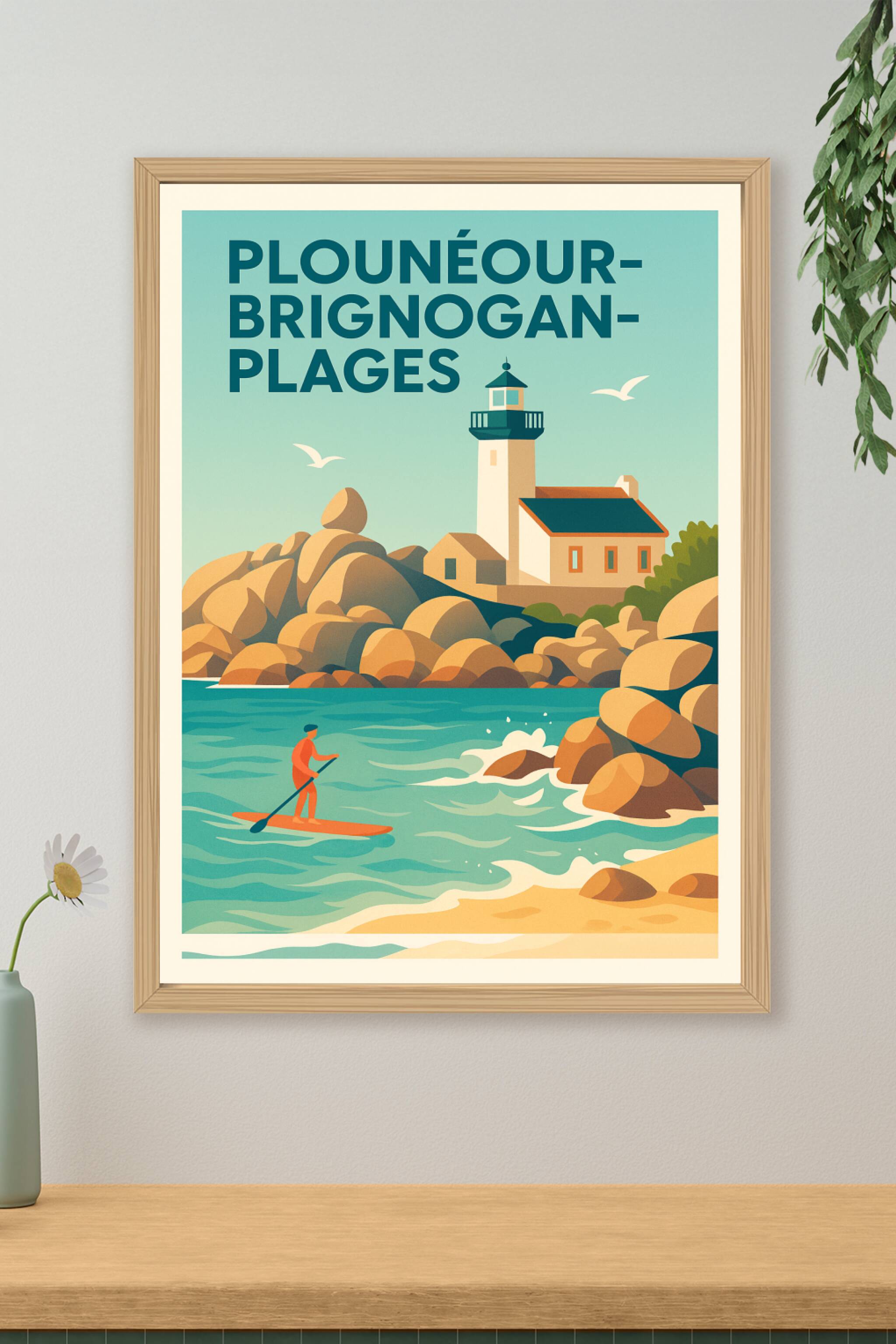 Affiche de Plounéour-Brignogan-Plages - Escapade côtière bretonne