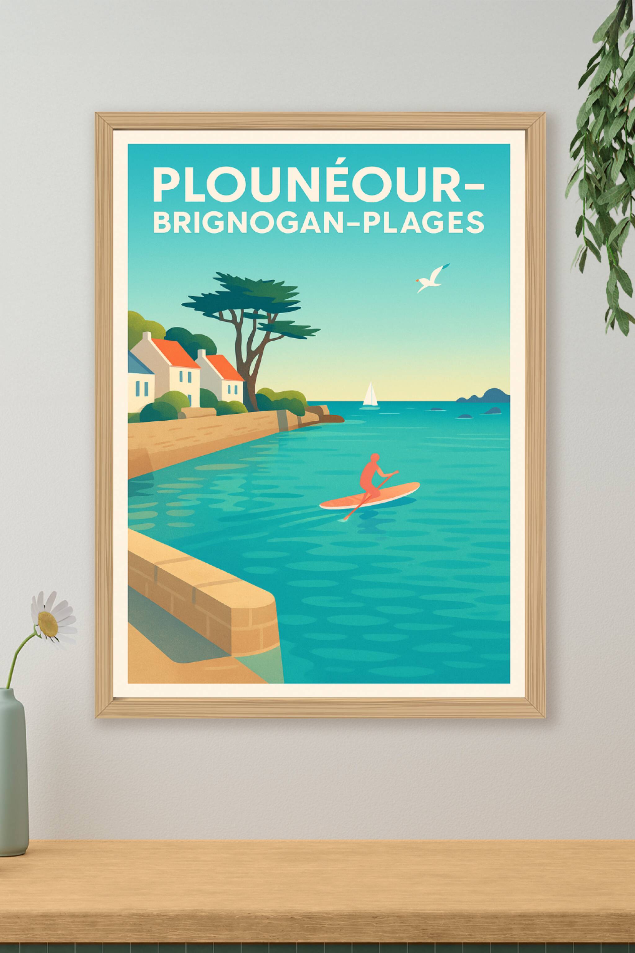 Affiche de Plounéour-Brignogan-Plages - Évasion et douceur bretonne