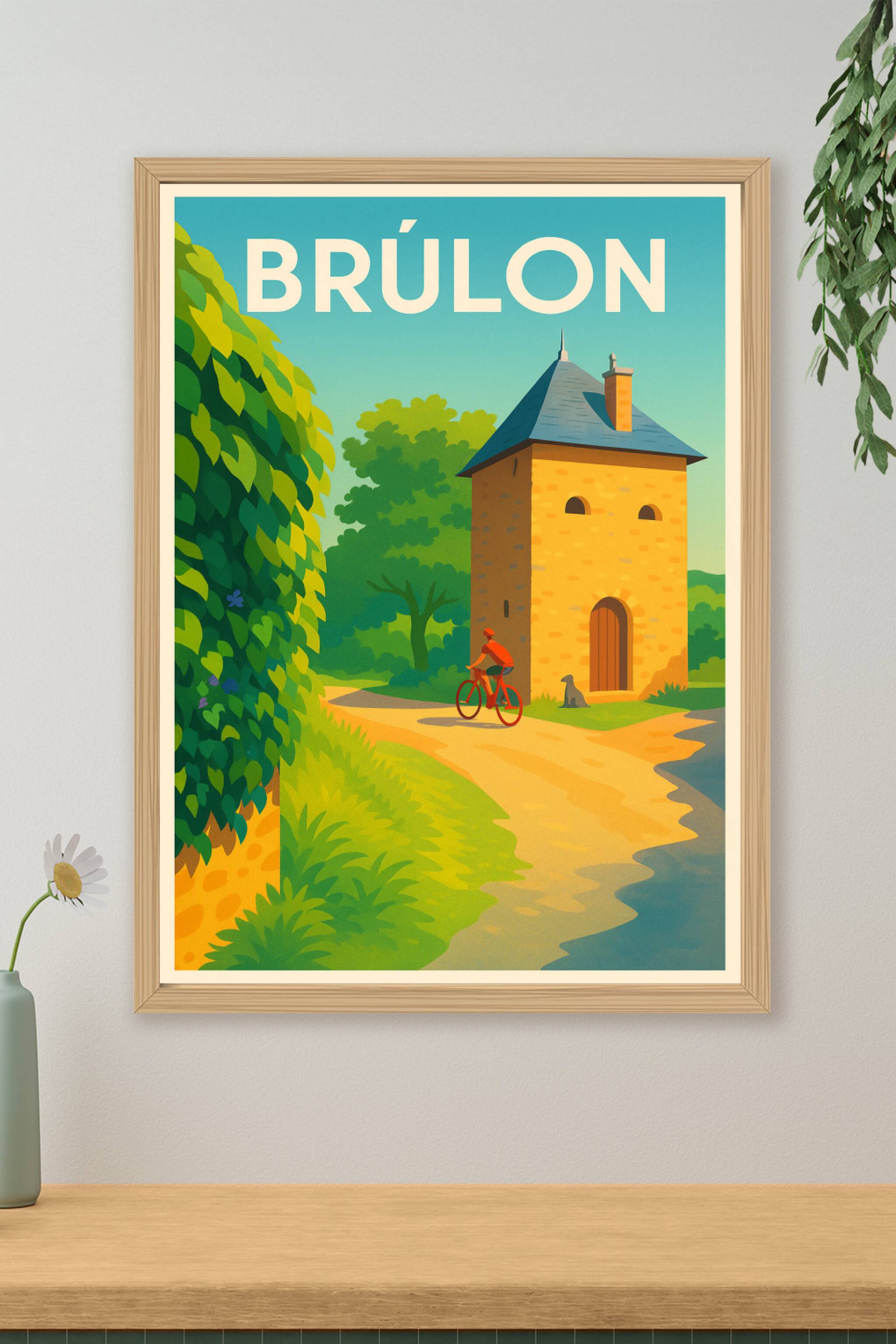 Affiche de Brûlon - Escapade nature au fil des chemins