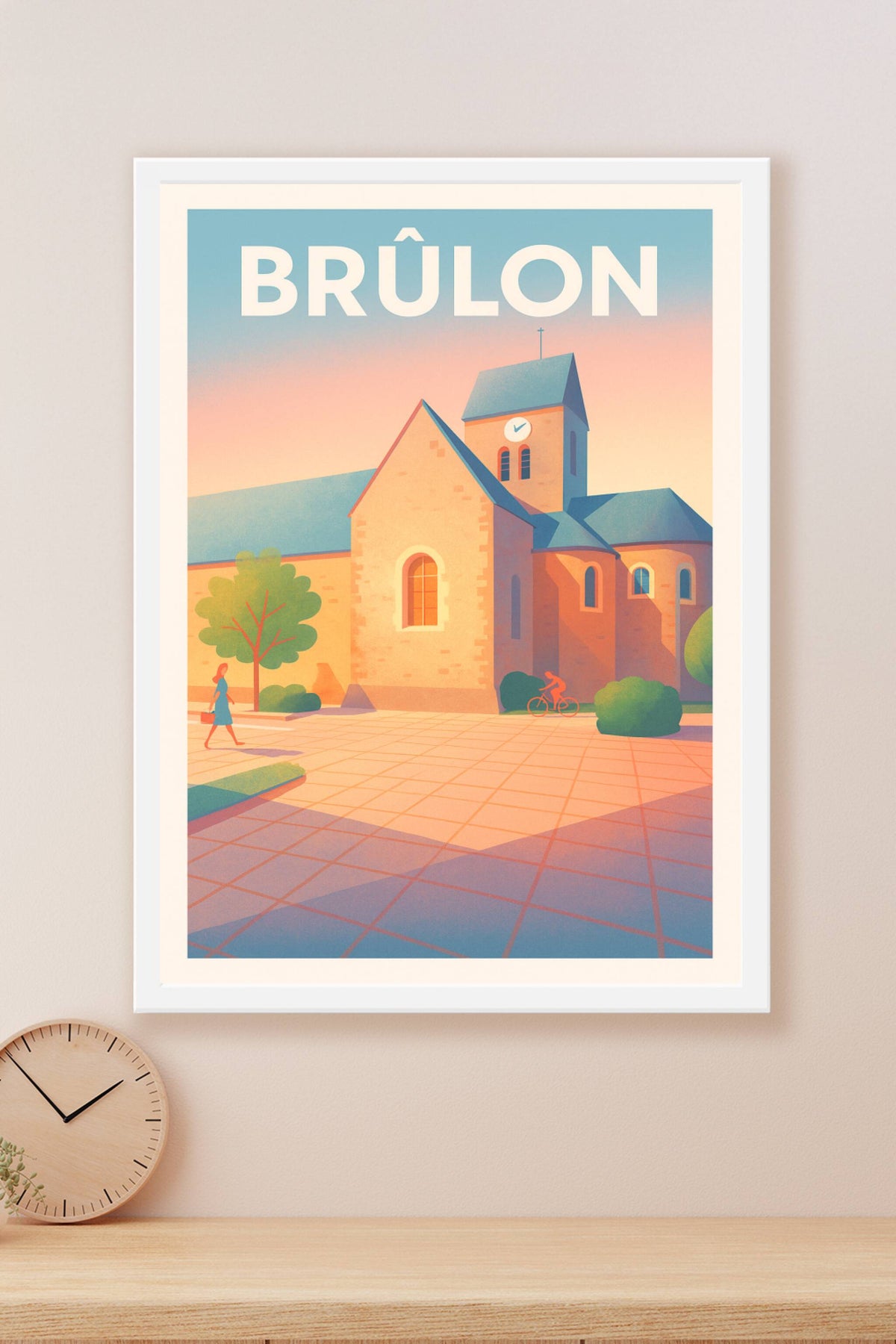 Affiche de Brûlon - Charme et douceur d'une ville paisible
