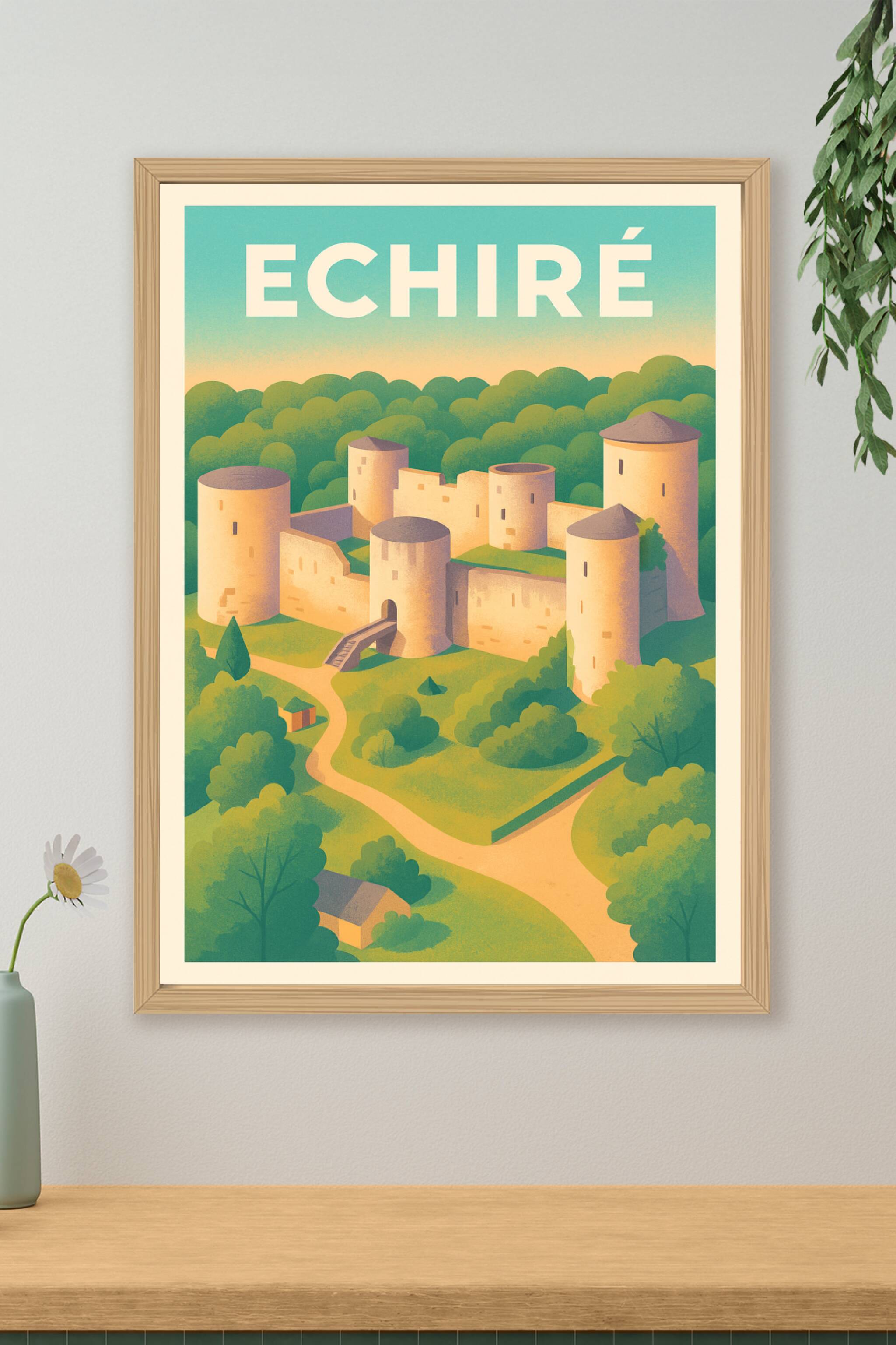 Affiche de Échiré - Charme médiéval au cœur de la nature