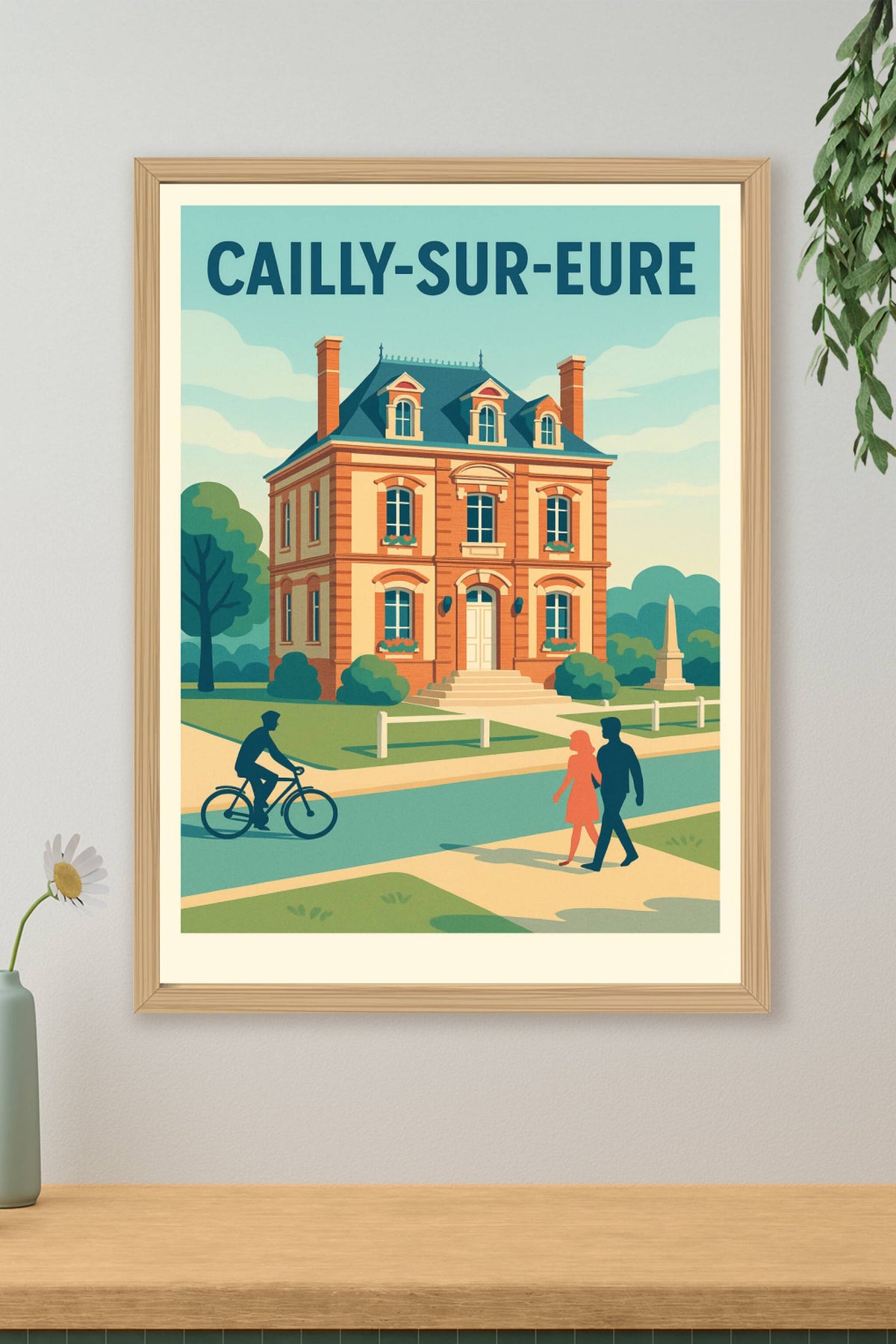 Affiche de Cailly-sur-Eure - Charme et élégance en bord de rivière