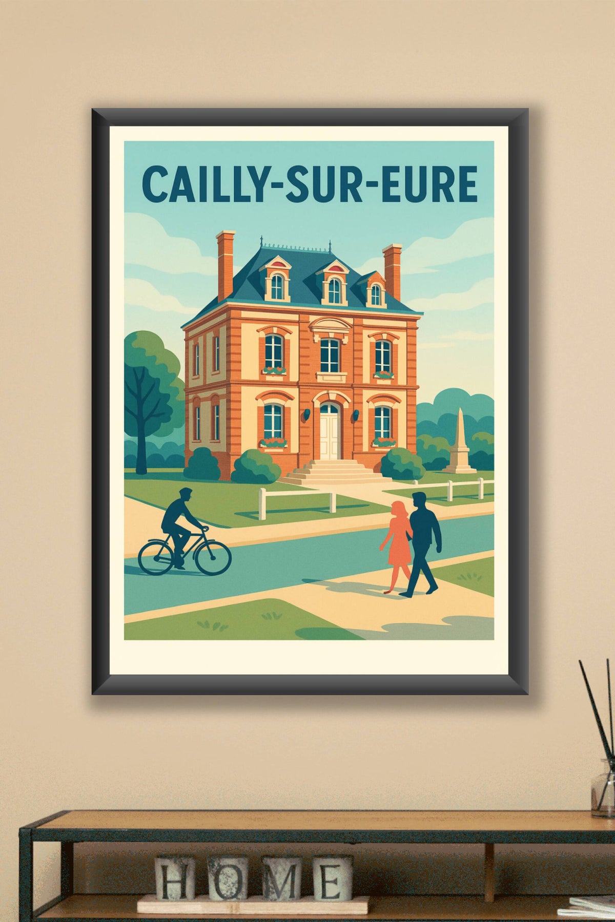 Affiche de Cailly-sur-Eure - Charme et élégance en bord de rivière