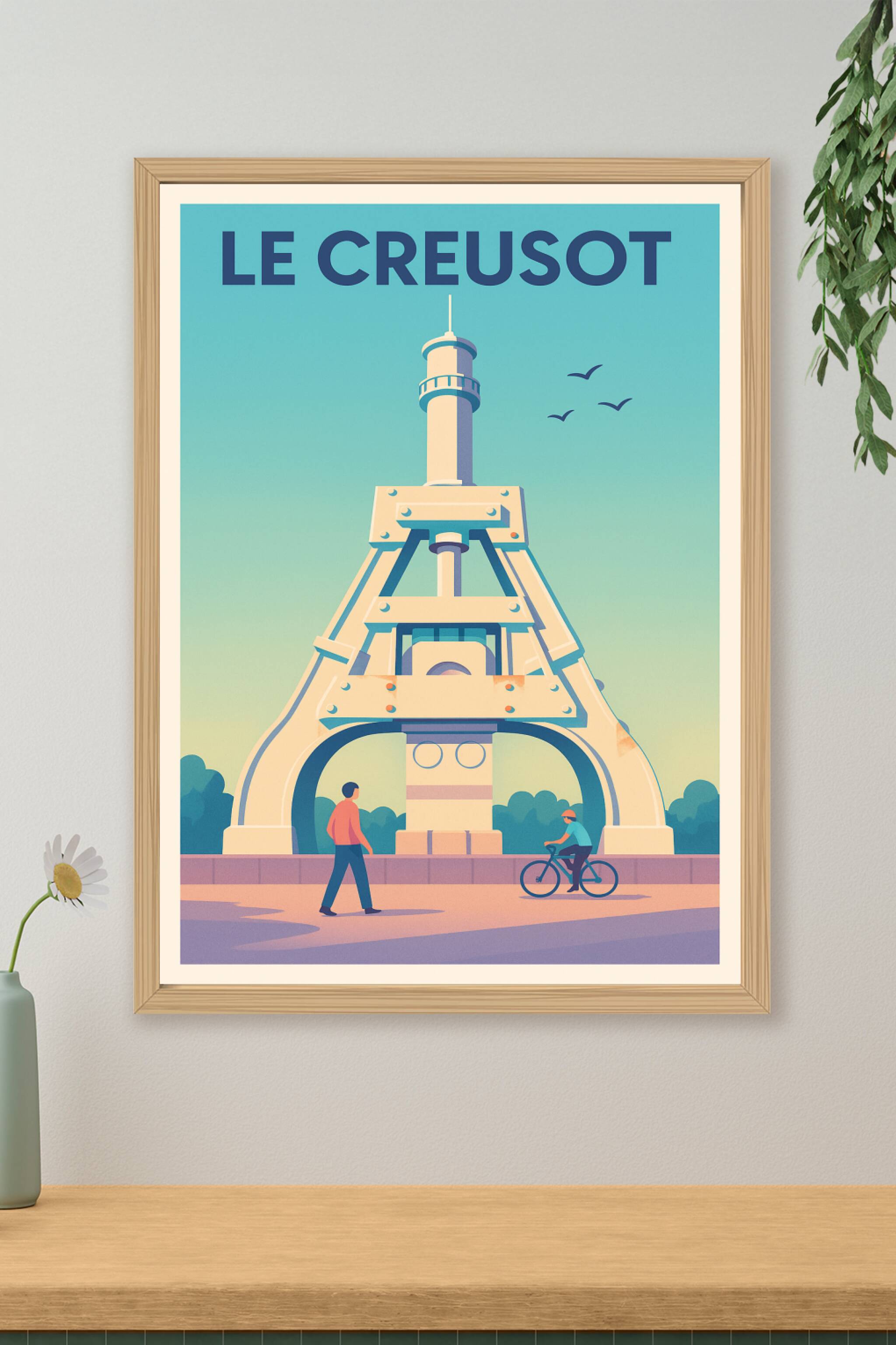 Affiche de Le Creusot - Un symbole industriel revisité