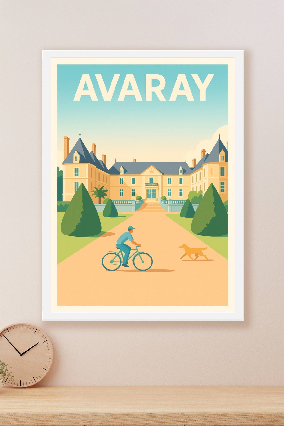 Affiche de Avaray - Charme bucolique et patrimoine à vélo