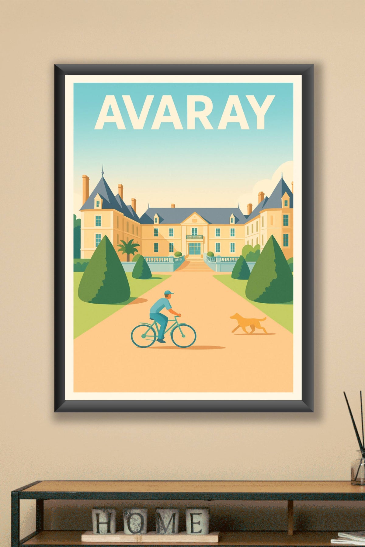 Affiche de Avaray - Charme bucolique et patrimoine à vélo