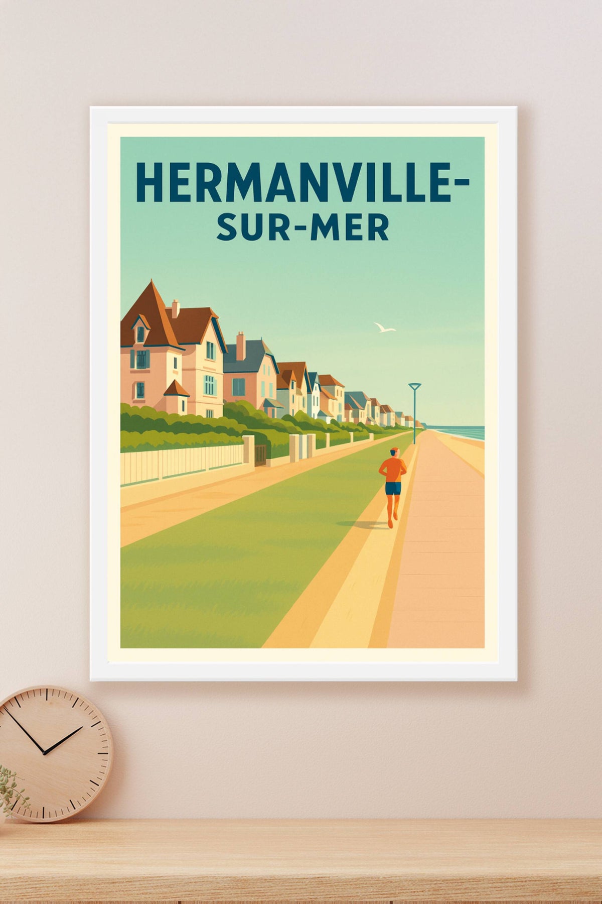 Affiche de Hermanville-sur-Mer - Balade au bord de l'océan