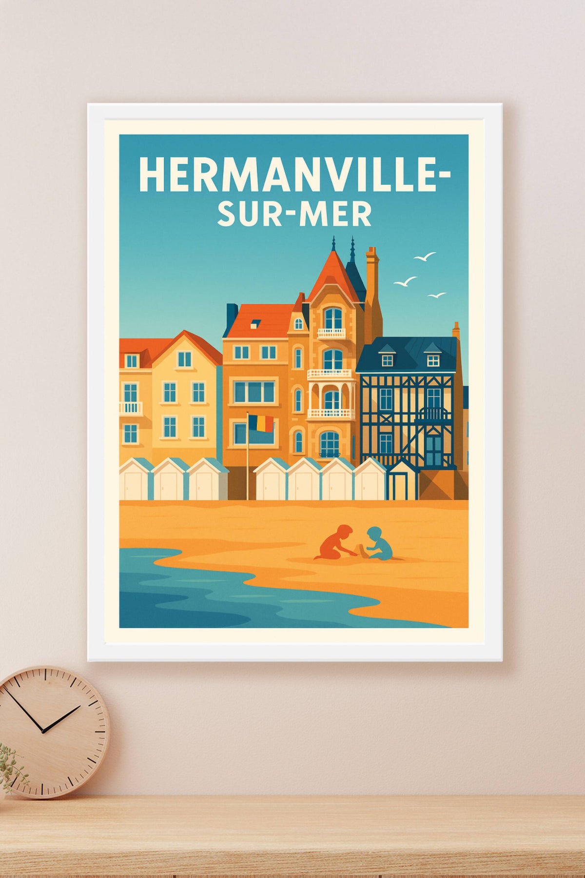 Affiche de Hermanville-sur-Mer - Charme balnéaire et douceur de vivre