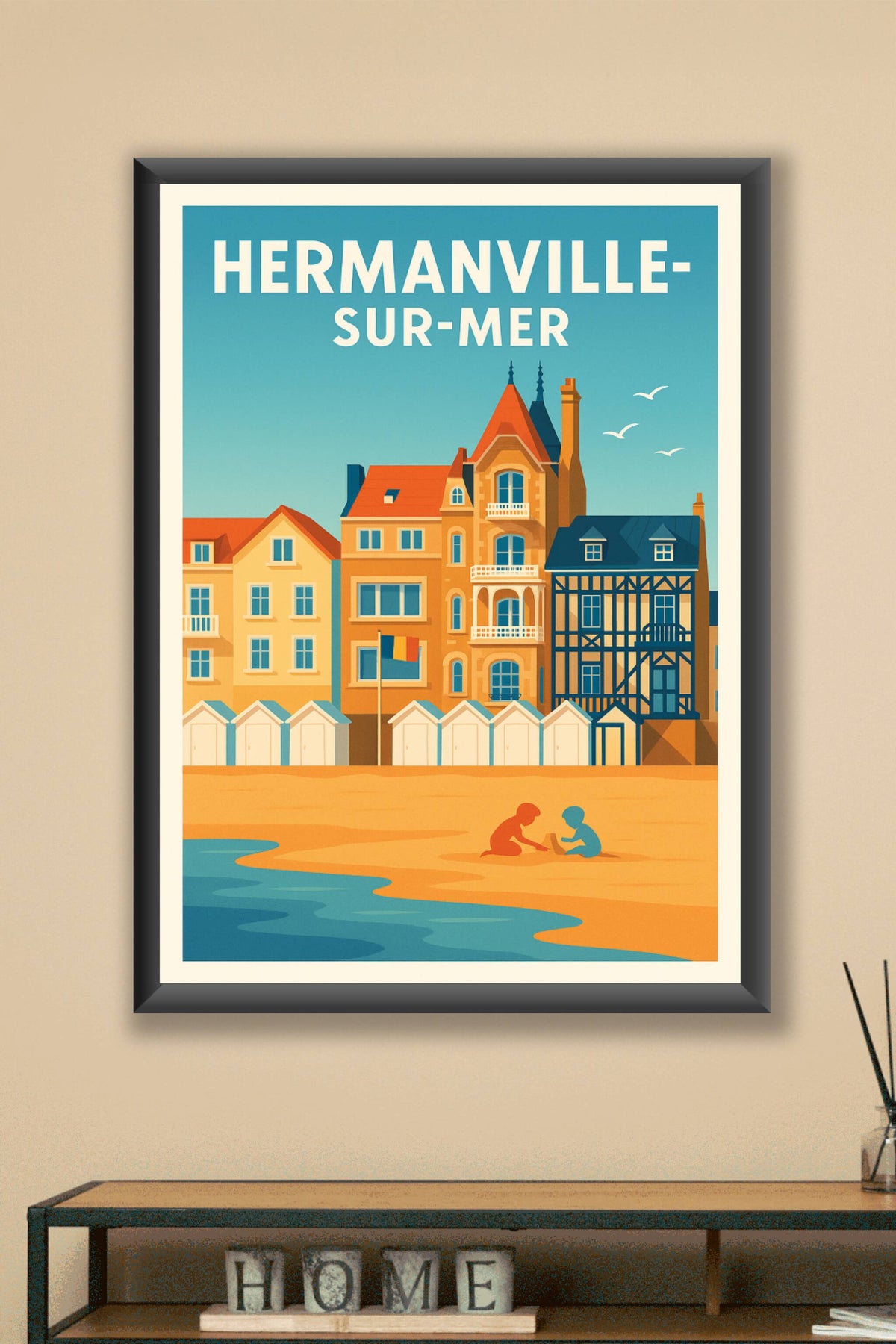 Affiche de Hermanville-sur-Mer - Charme balnéaire et douceur de vivre