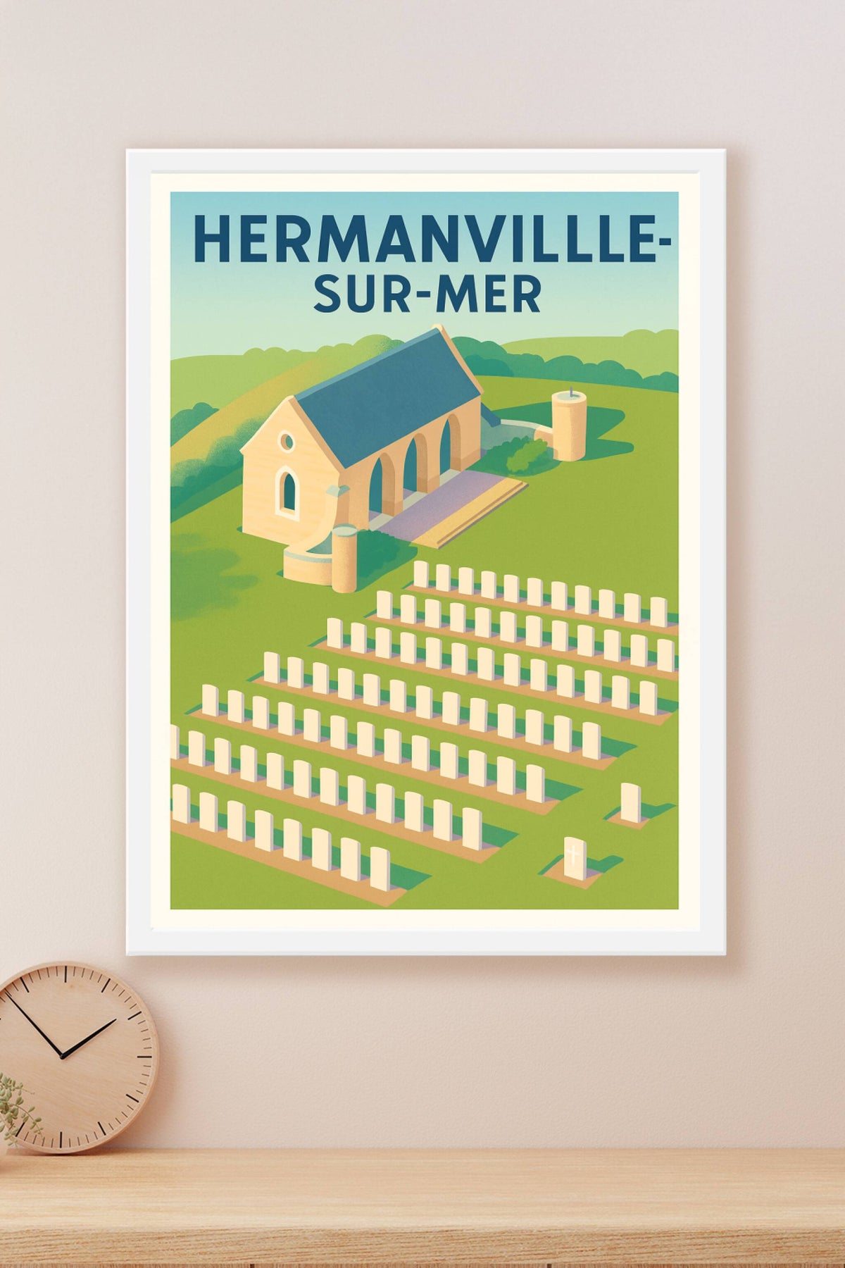 Affiche de Hermanville-sur-Mer - Mémoire et sérénité en Normandie