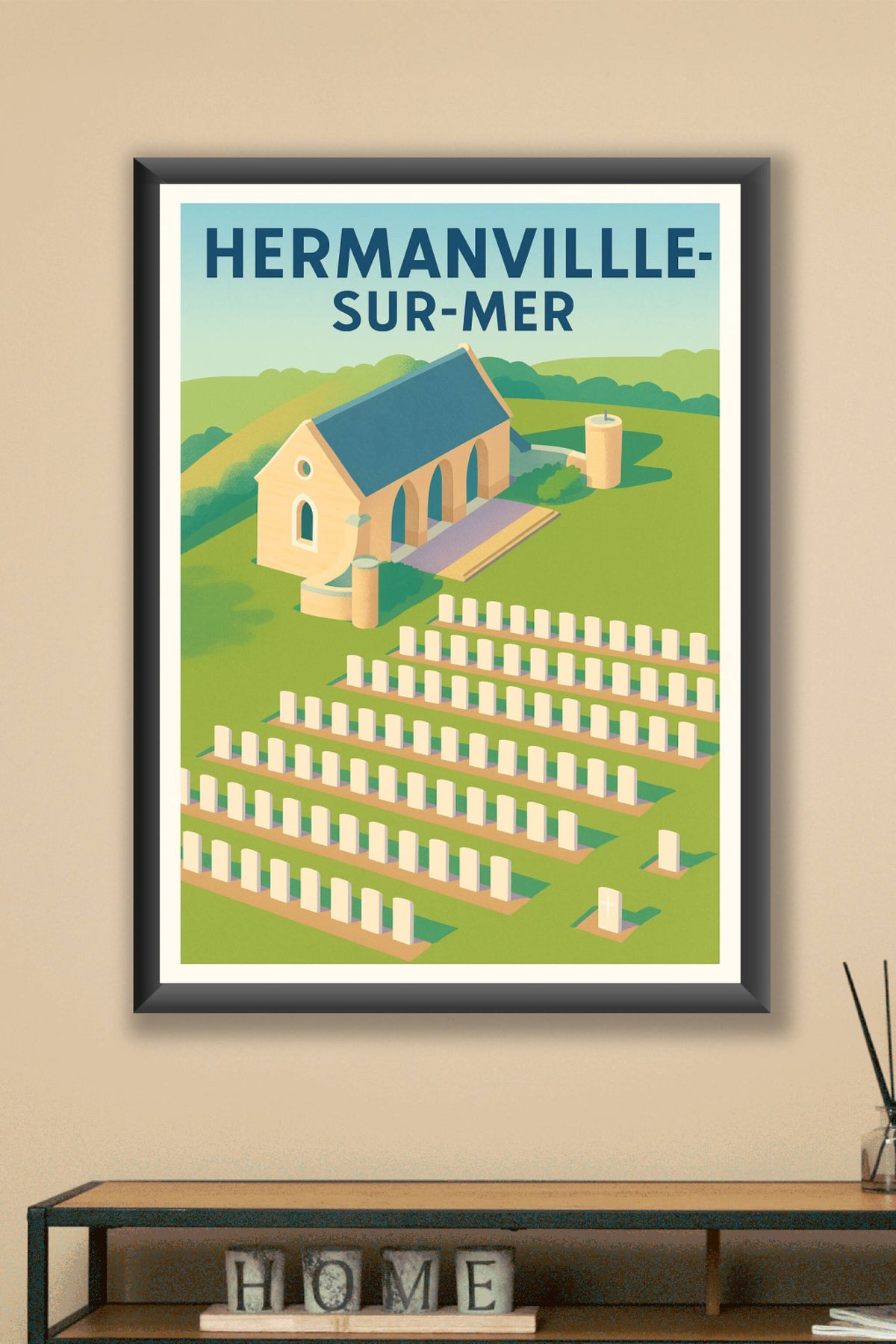 Affiche de Hermanville-sur-Mer - Mémoire et sérénité en Normandie