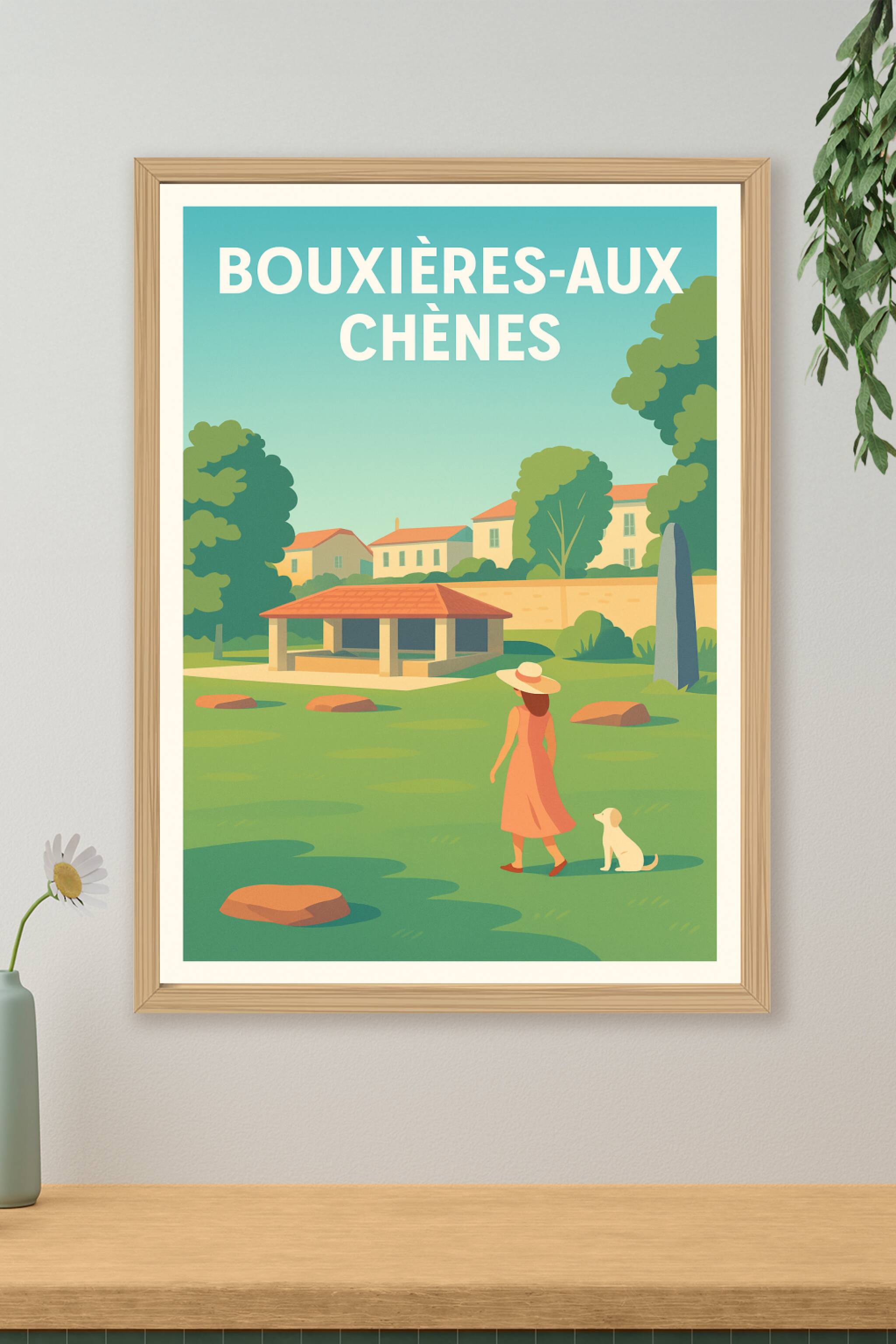 Affiche de Bouxières-aux-Chênes - Promenade paisible au cœur du patrimoine