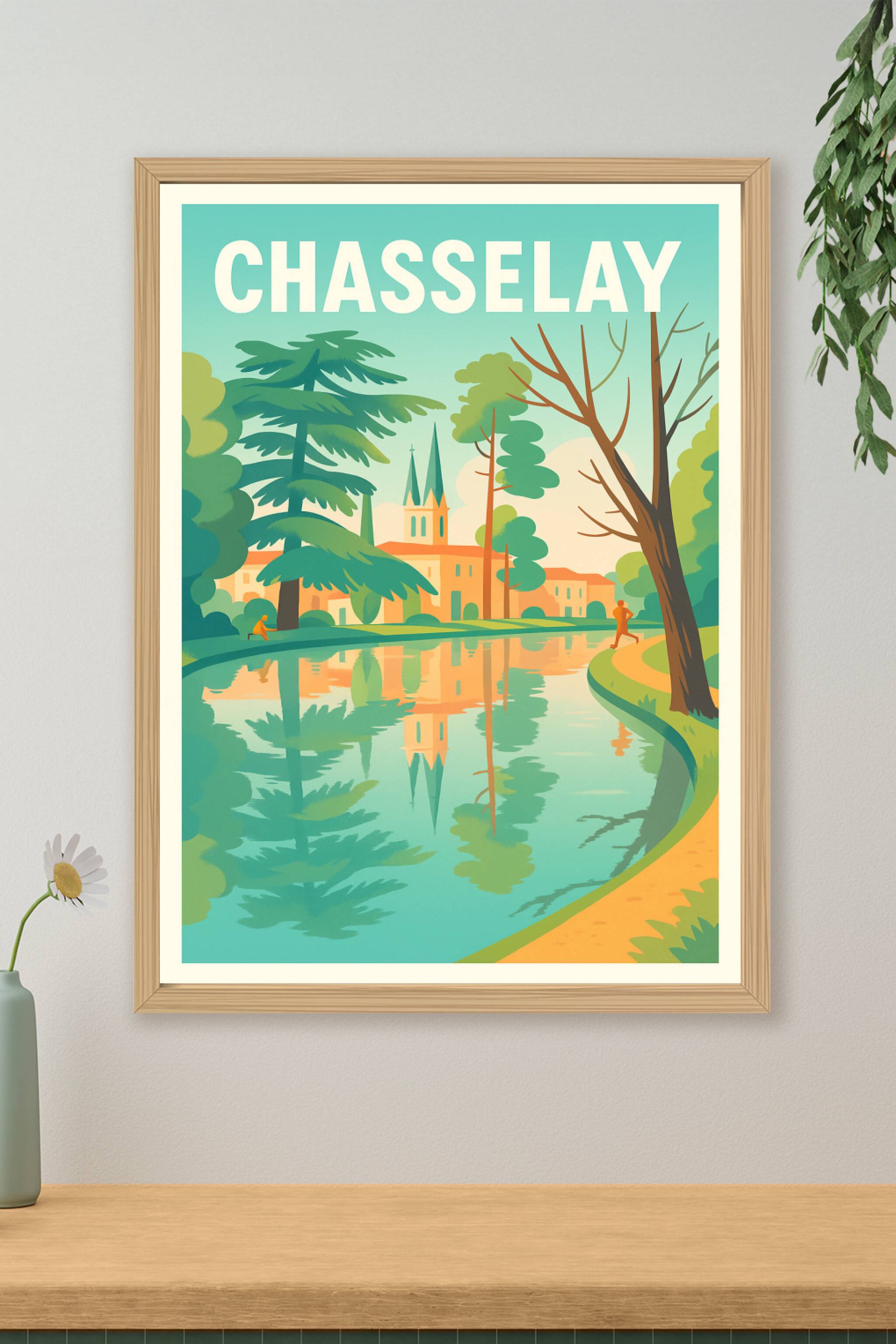 Affiche de Chasselay - L'élégance paisible du Rhône