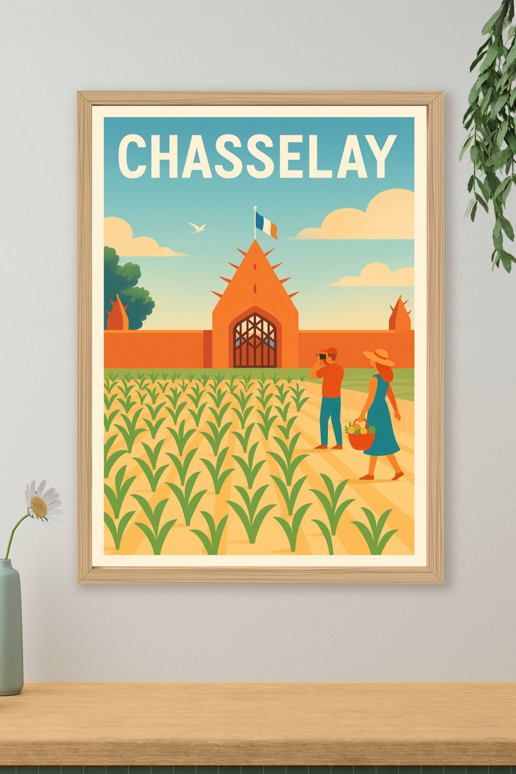 Affiche de Chasselay - Charme rural et patrimoine historique